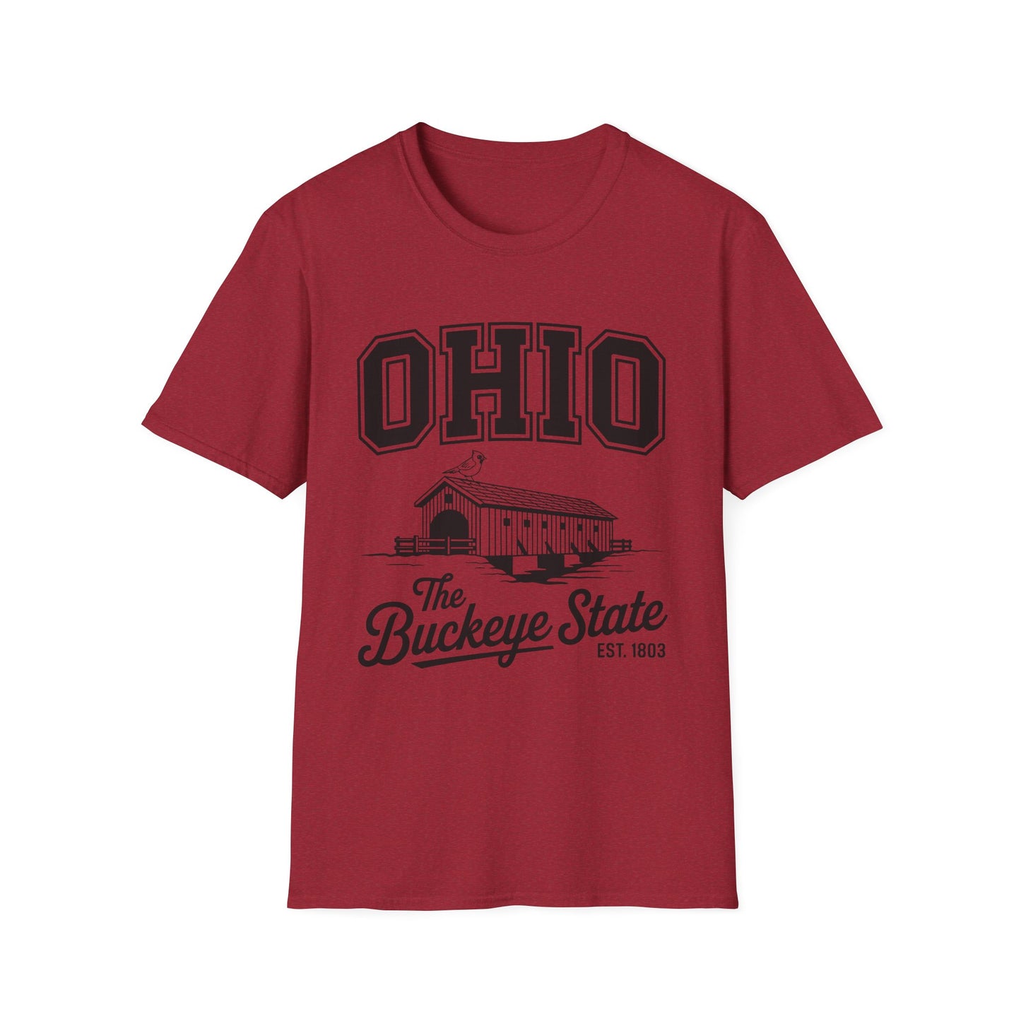 Vintage Ohio T-Shirt, Buckeye State Tee, Unisex Graphic Shirt, Ohio Pride Apparel, Gift for Ohioans