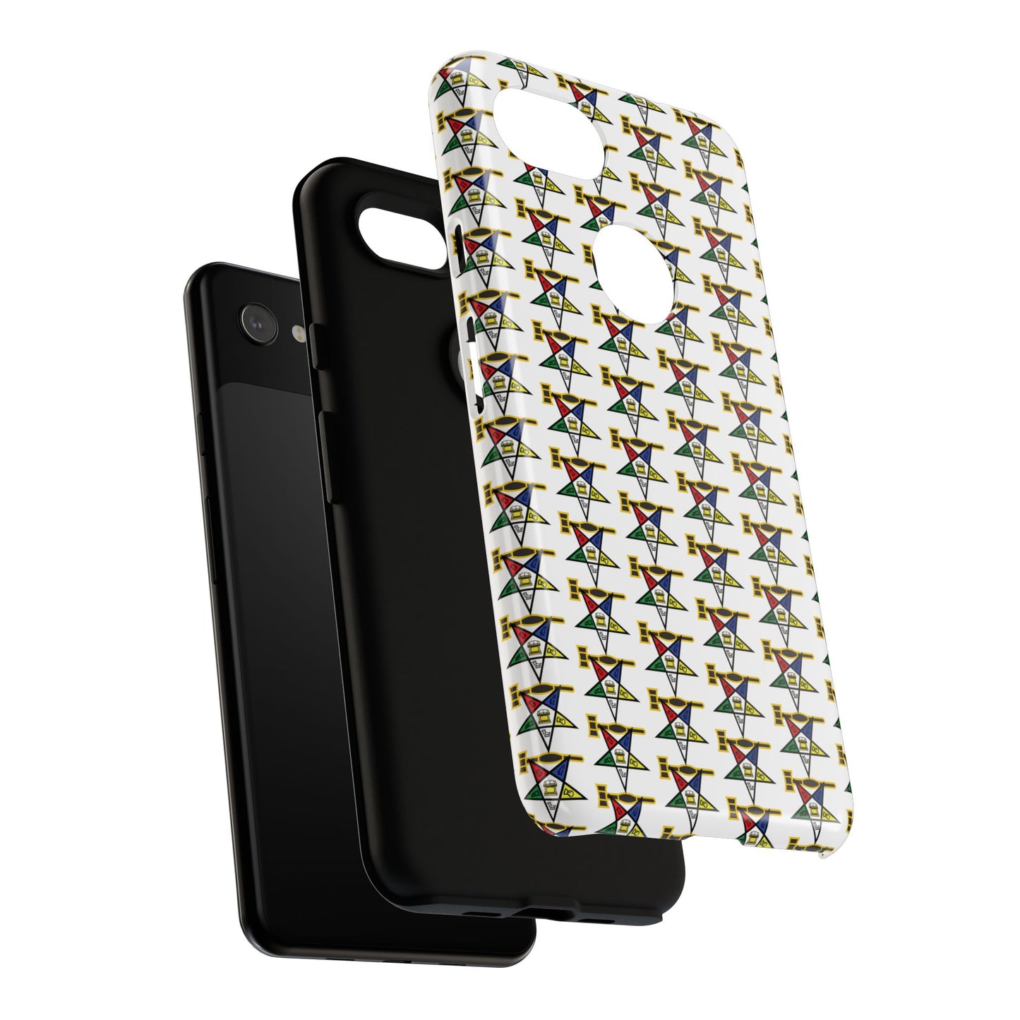 Tough Cases iPhone Case, Colorful Geometric Phone Cover, Unique Gift for Tech Lovers, Durable Phone Accessories, Trendy Phone Protector