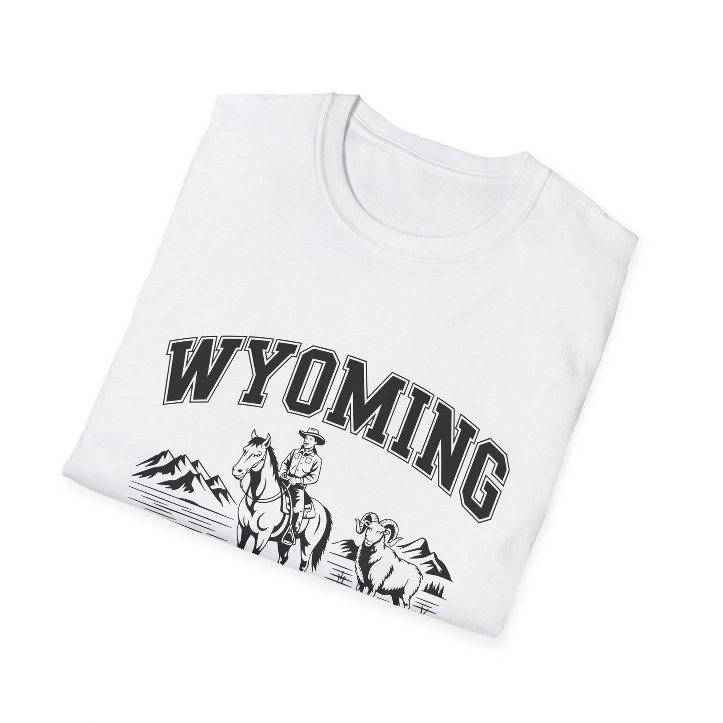 Wyoming Cowboy State T-Shirt | Vintage Western Tee, Gift for Cowboys, Travel Souvenir, Casual Outfit, Americana Style