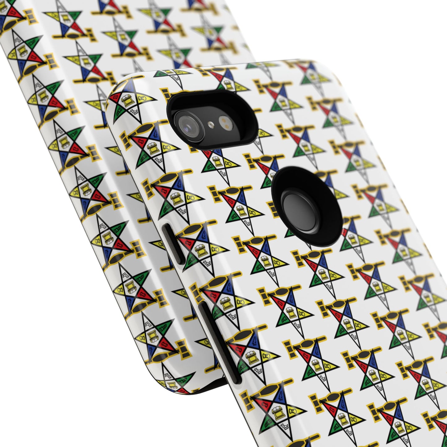 Tough Cases iPhone Case, Colorful Geometric Phone Cover, Unique Gift for Tech Lovers, Durable Phone Accessories, Trendy Phone Protector