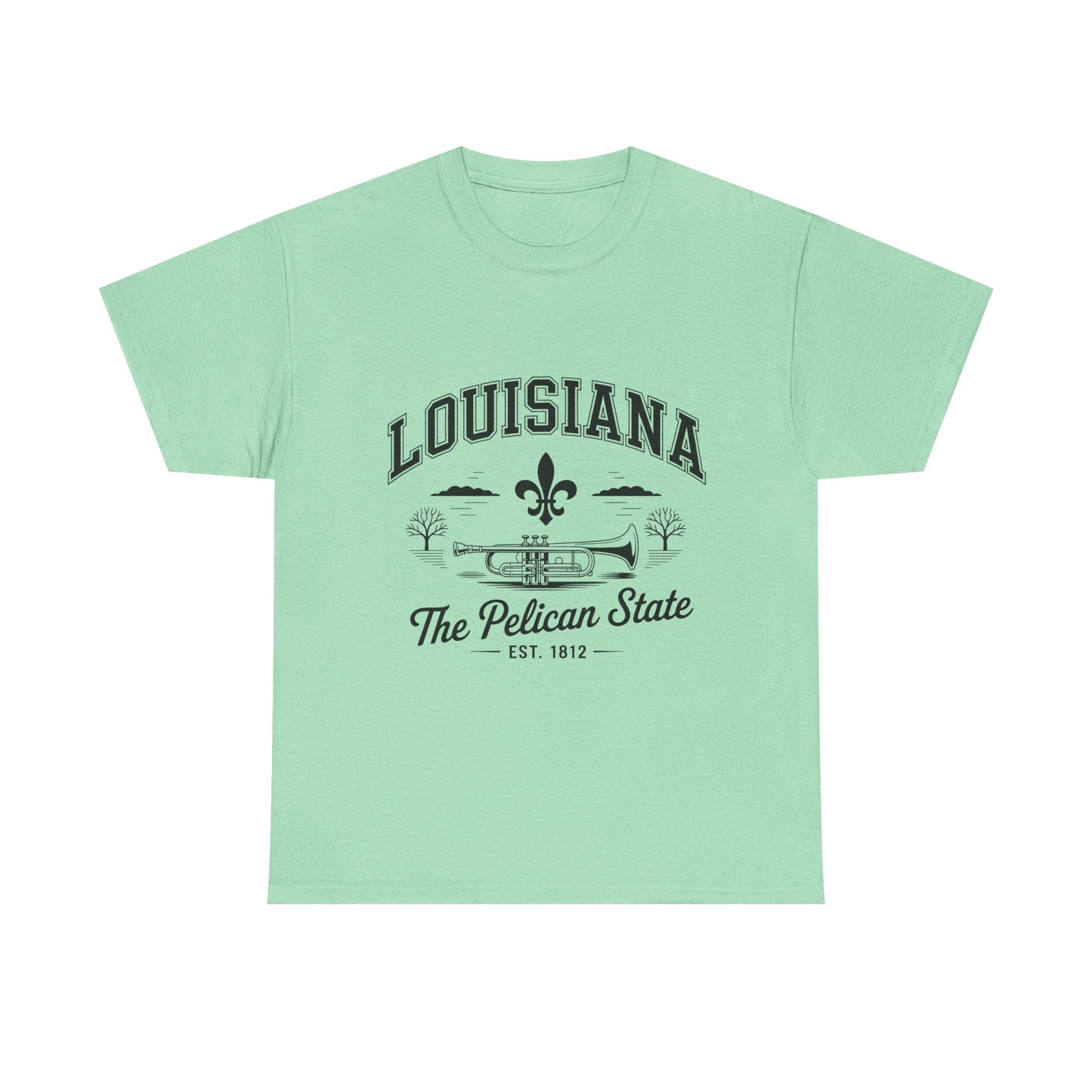 Louisiana State Pride Tee, Unisex Heavy Cotton T-Shirt, Perfect for Souvenir, Gift, Louisiana Lover, Home State Shirt