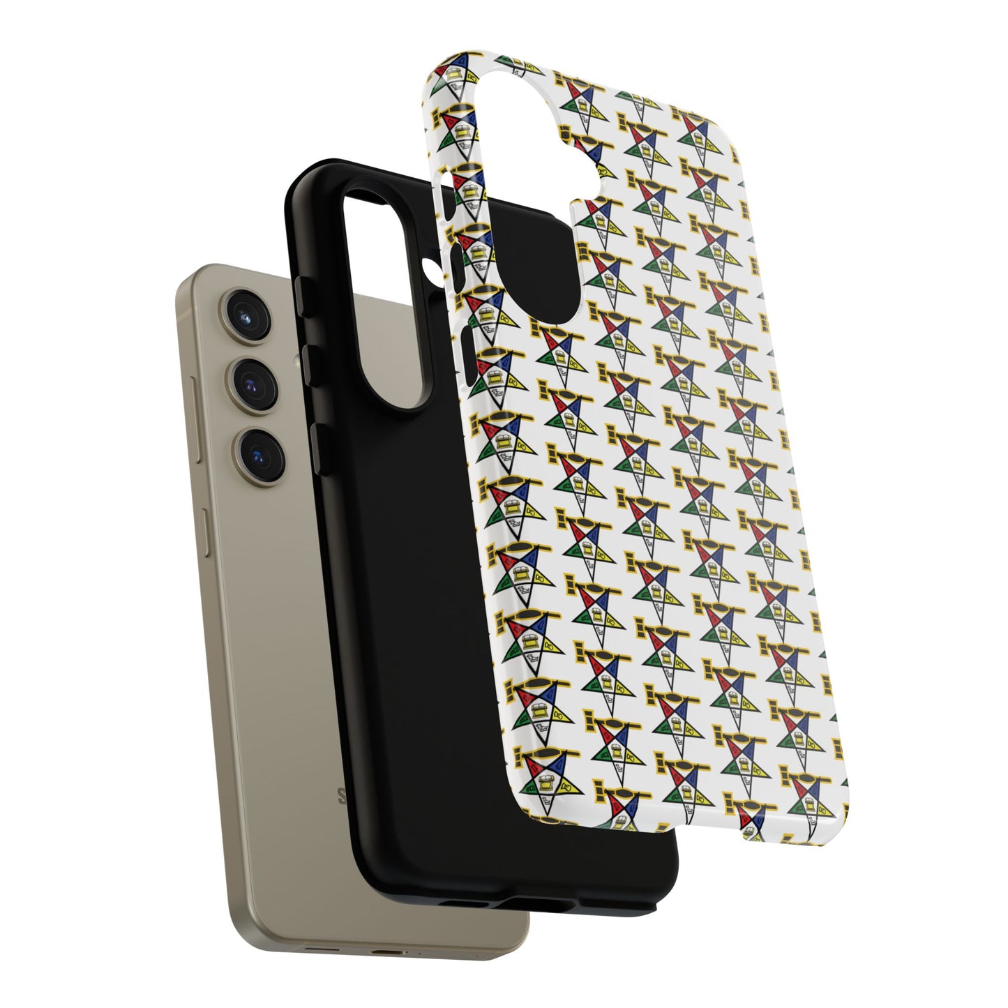Tough Cases iPhone Case, Colorful Geometric Phone Cover, Unique Gift for Tech Lovers, Durable Phone Accessories, Trendy Phone Protector
