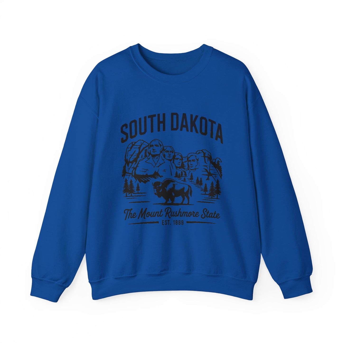 South Dakota Vintage Crewneck Sweatshirt | Mount Rushmore State Apparel, Unisex Pullover, Travel Souvenir, Casual Outfit, Gift for Him/Her