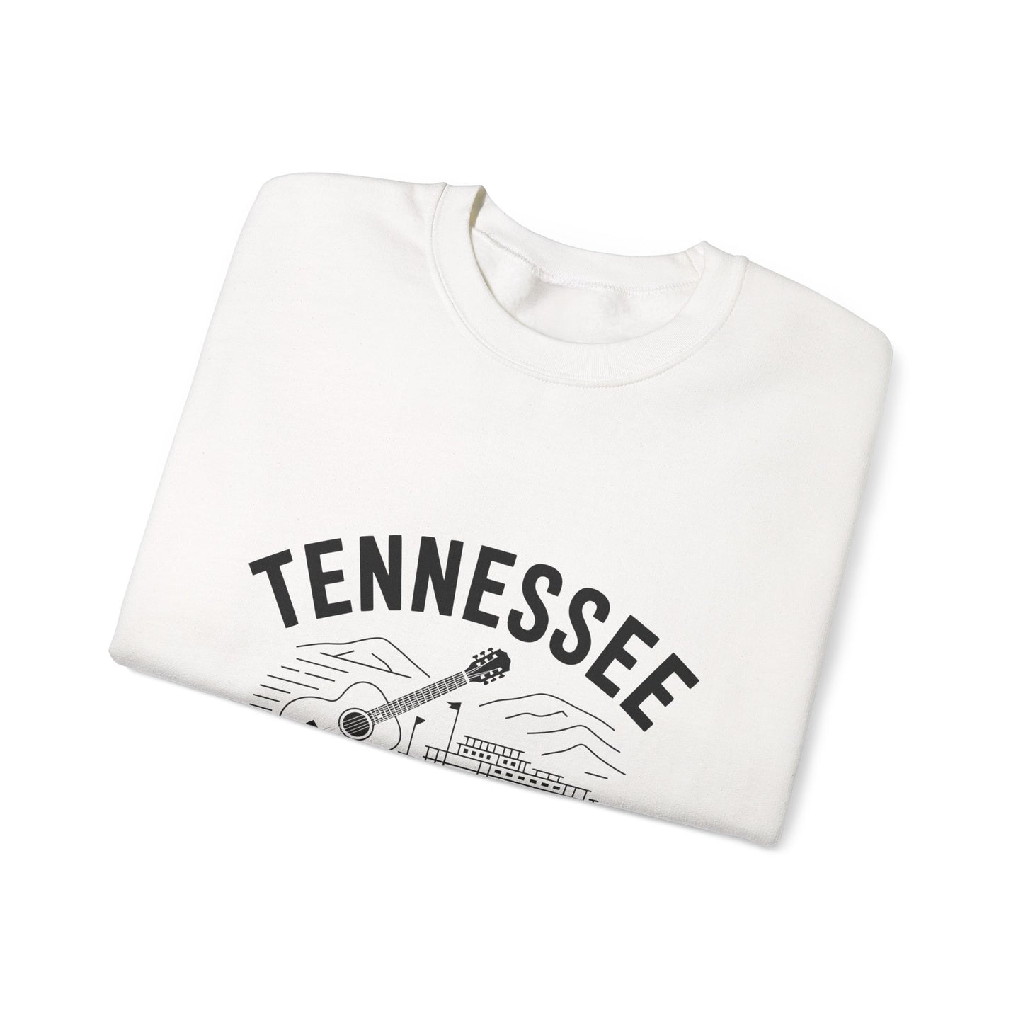 Tennessee Themed Crewneck Sweatshirt, Casual Wear, Music Lover Gift, Southern Pride Fashion, Cozy Unisex Clothing