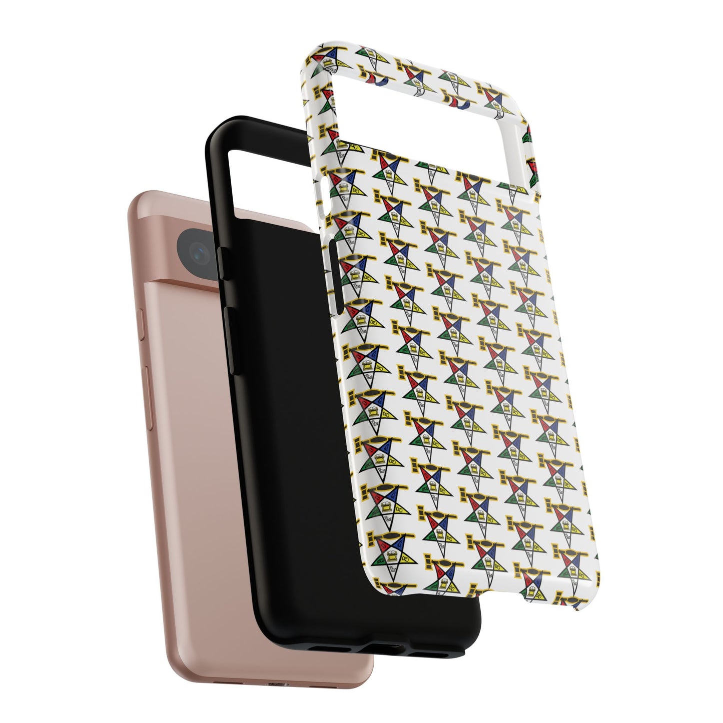 Tough Cases iPhone Case, Colorful Geometric Phone Cover, Unique Gift for Tech Lovers, Durable Phone Accessories, Trendy Phone Protector