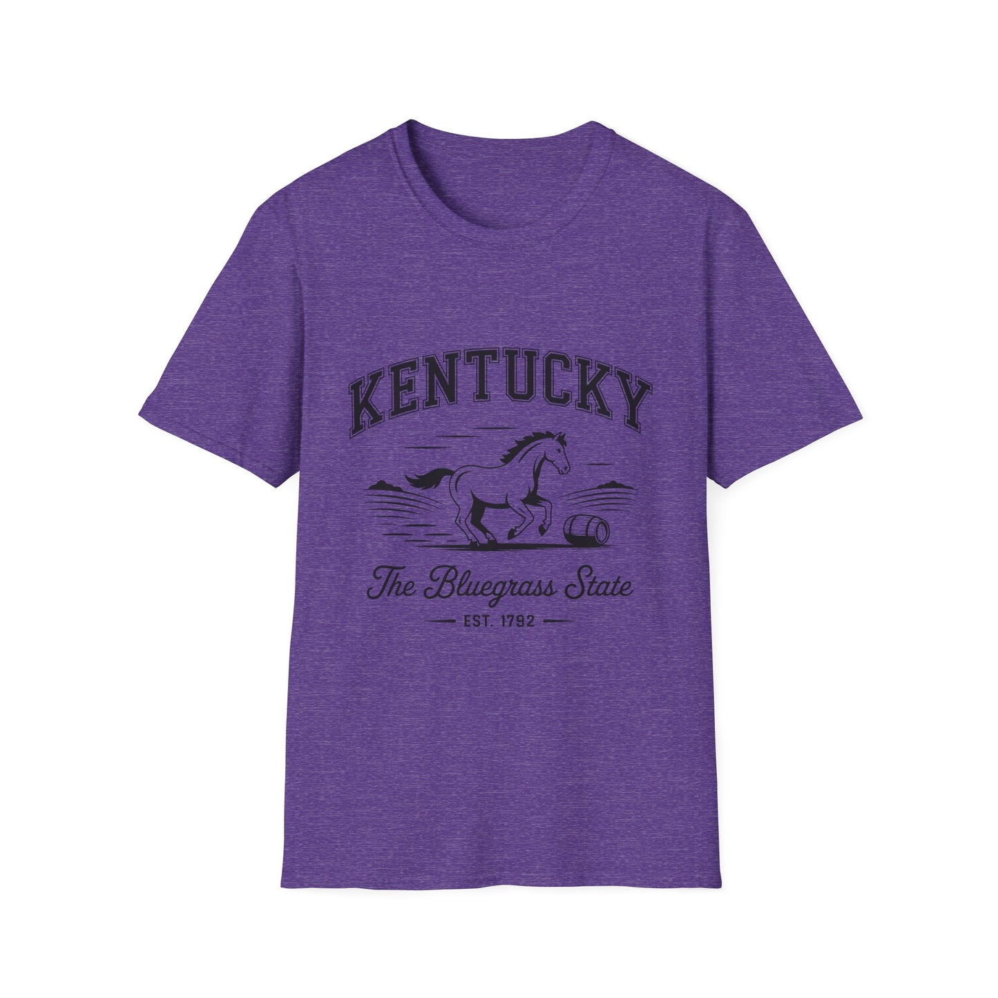 Kentucky Bluegrass State Unisex Softstyle T-Shirt, Casual Tee, Souvenir Apparel, Gift for Travelers, Vintage Graphic Tee