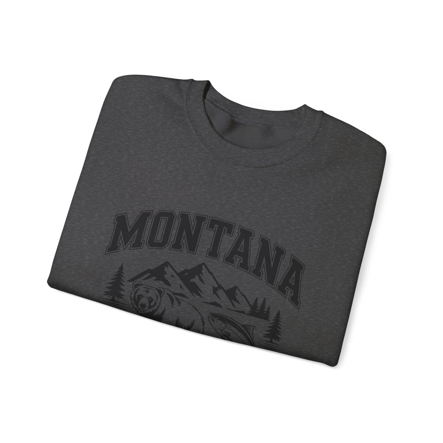 Montana Adventure Crewneck Sweatshirt, Cozy Graphic Sweatshirt, Gift for Nature Lovers, Casual Outfit, Perfect for Fall and Winter