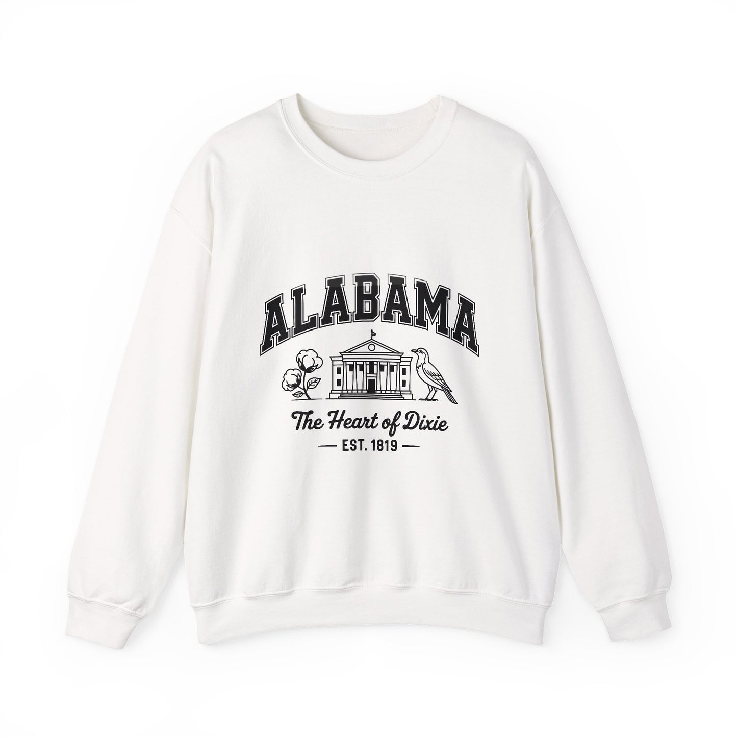 Southern Pride Alabama Crewneck Sweatshirt | Casual Wear, Gift for Alabama Fans, College Apparel, Unisex Sweatshirt, Cozy Outfit