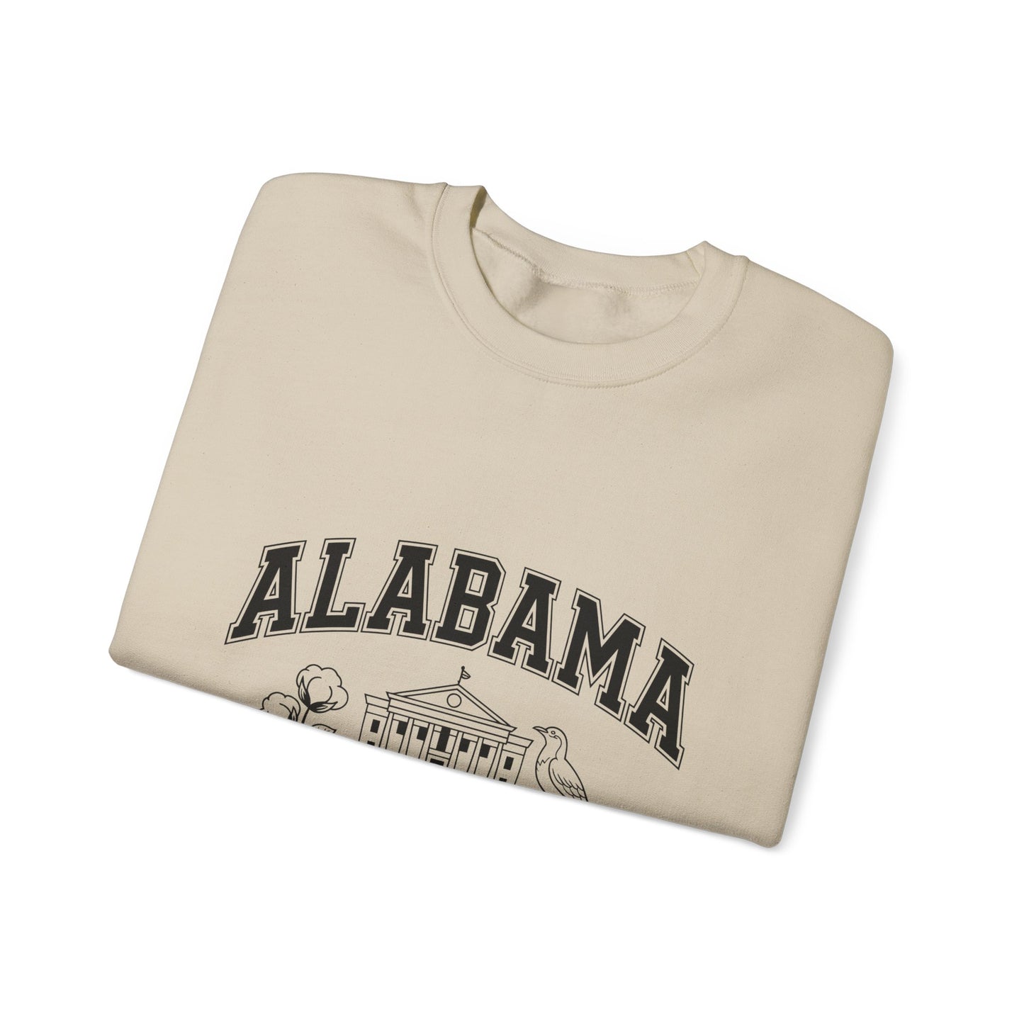Southern Pride Alabama Crewneck Sweatshirt | Casual Wear, Gift for Alabama Fans, College Apparel, Unisex Sweatshirt, Cozy Outfit