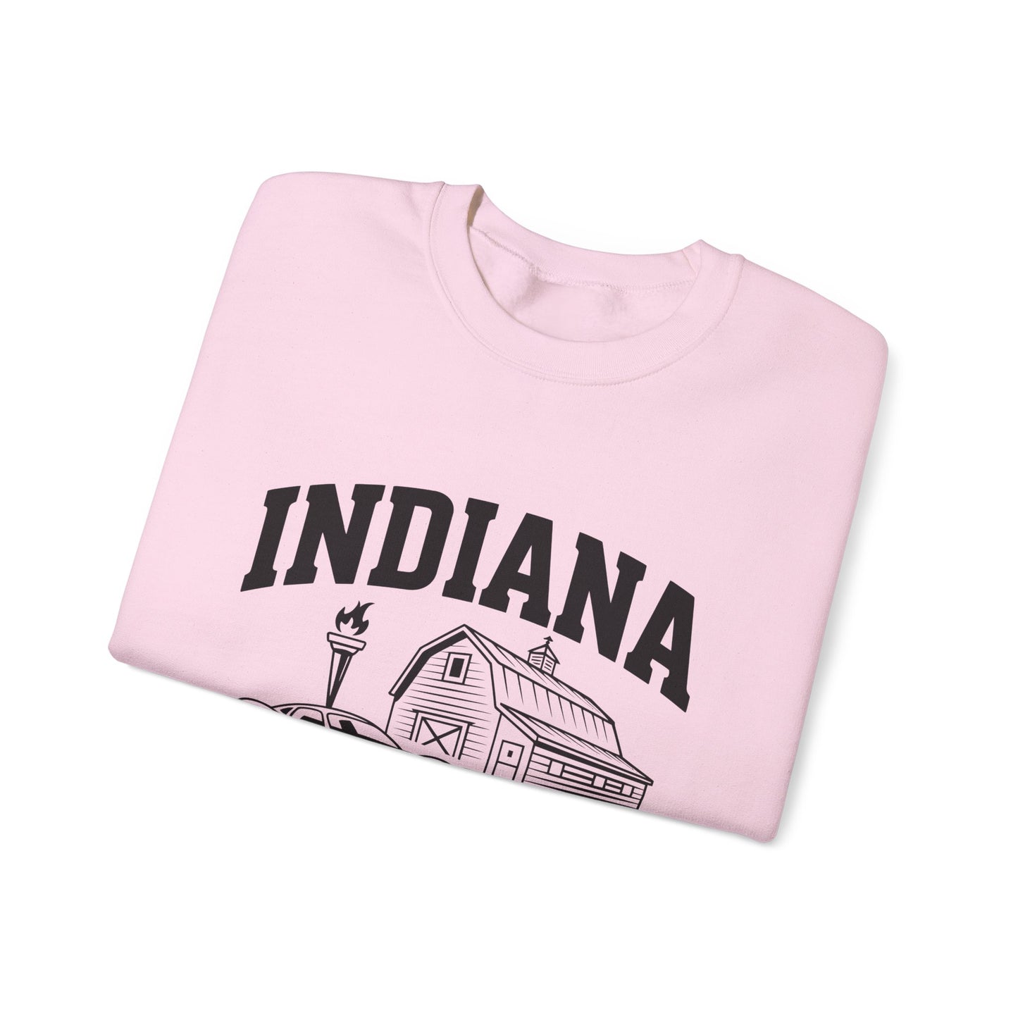 Indiana Unisex Heavy Blend Crewneck Sweatshirt | Cozy State Pride Apparel, Gift for Hoosiers, Casual Wear, Home Comfort