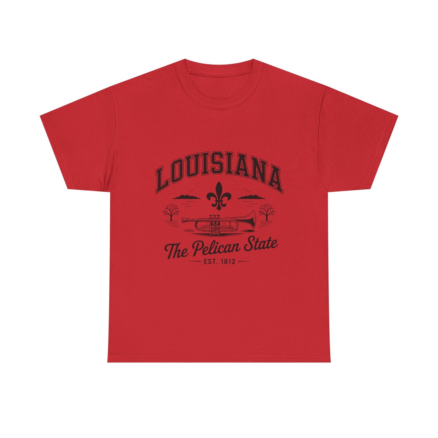 Louisiana State Pride Tee, Unisex Heavy Cotton T-Shirt, Perfect for Souvenir, Gift, Louisiana Lover, Home State Shirt