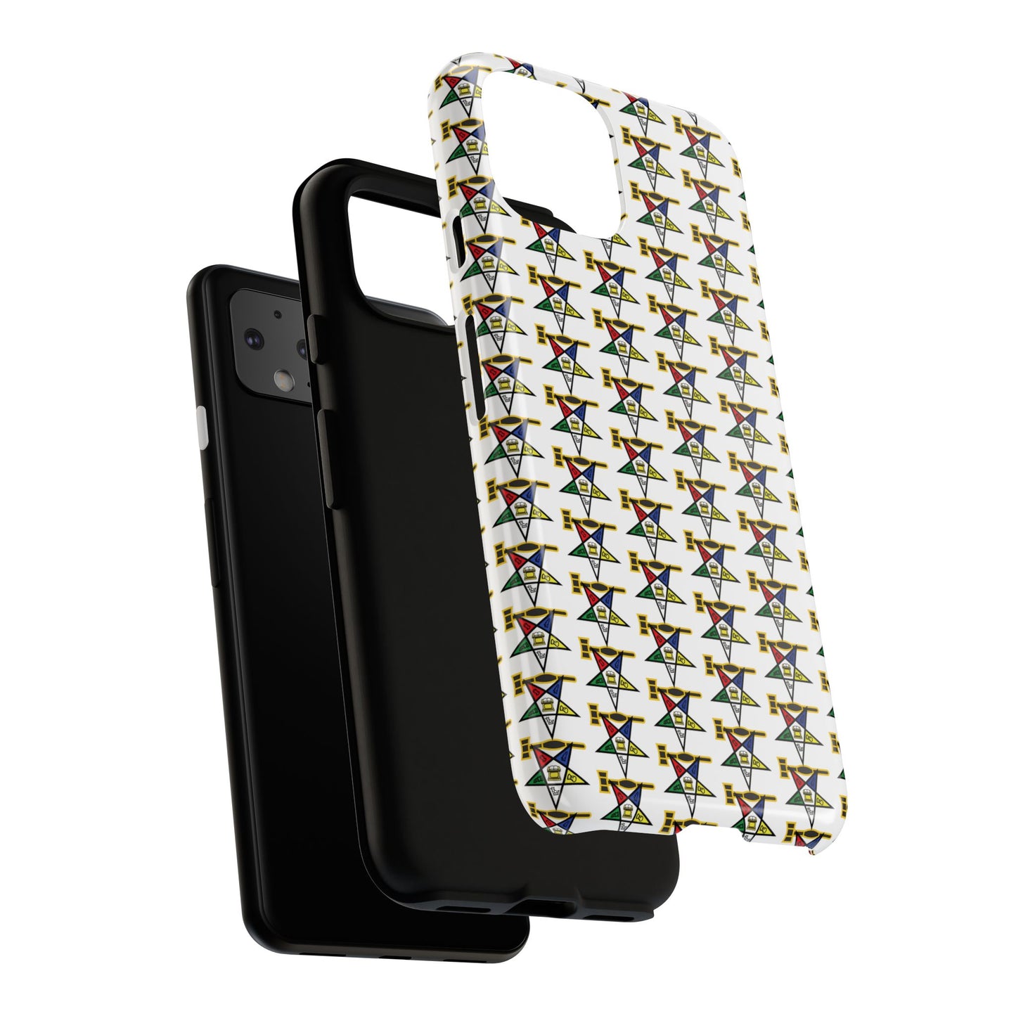 Tough Cases iPhone Case, Colorful Geometric Phone Cover, Unique Gift for Tech Lovers, Durable Phone Accessories, Trendy Phone Protector
