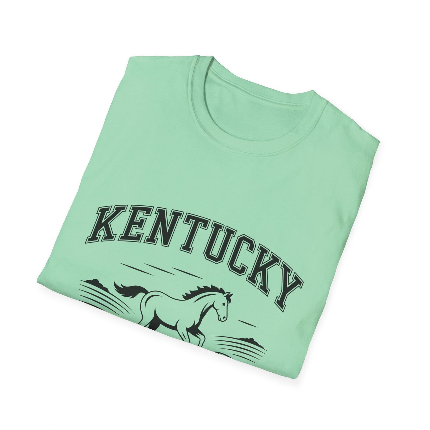 Kentucky Bluegrass State Unisex Softstyle T-Shirt, Casual Tee, Souvenir Apparel, Gift for Travelers, Vintage Graphic Tee