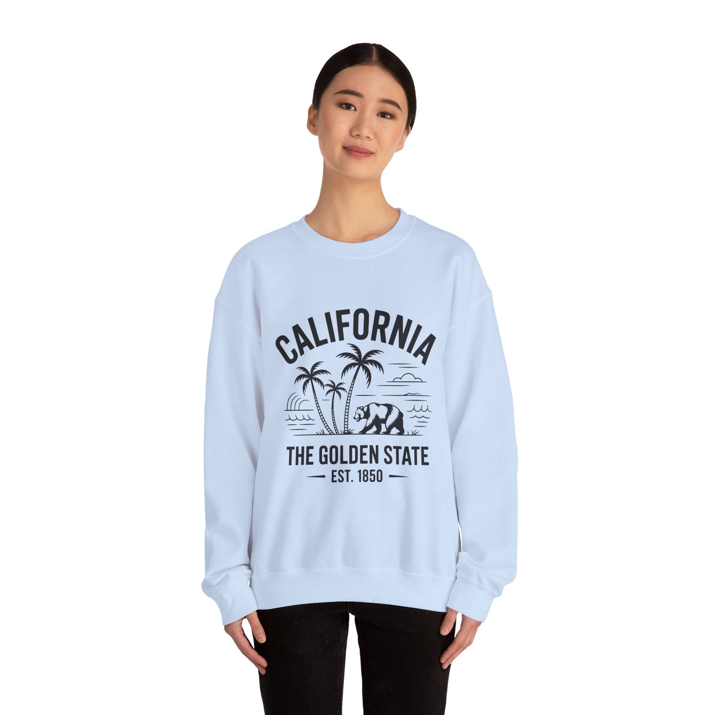 California Crewneck Sweatshirt, Cozy California Sweatshirt, Unisex Crewneck, Retro Gift, Casual Wear, Gift for Travel Lovers