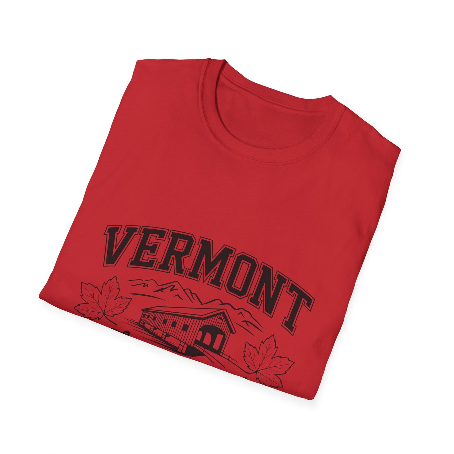 Vermont Vintage Graphic Tee, Softstyle Unisex Shirt, Nature Lover Gift, Travel Souvenir Tee, Casual Homewear, Outdoor Adventure Apparel