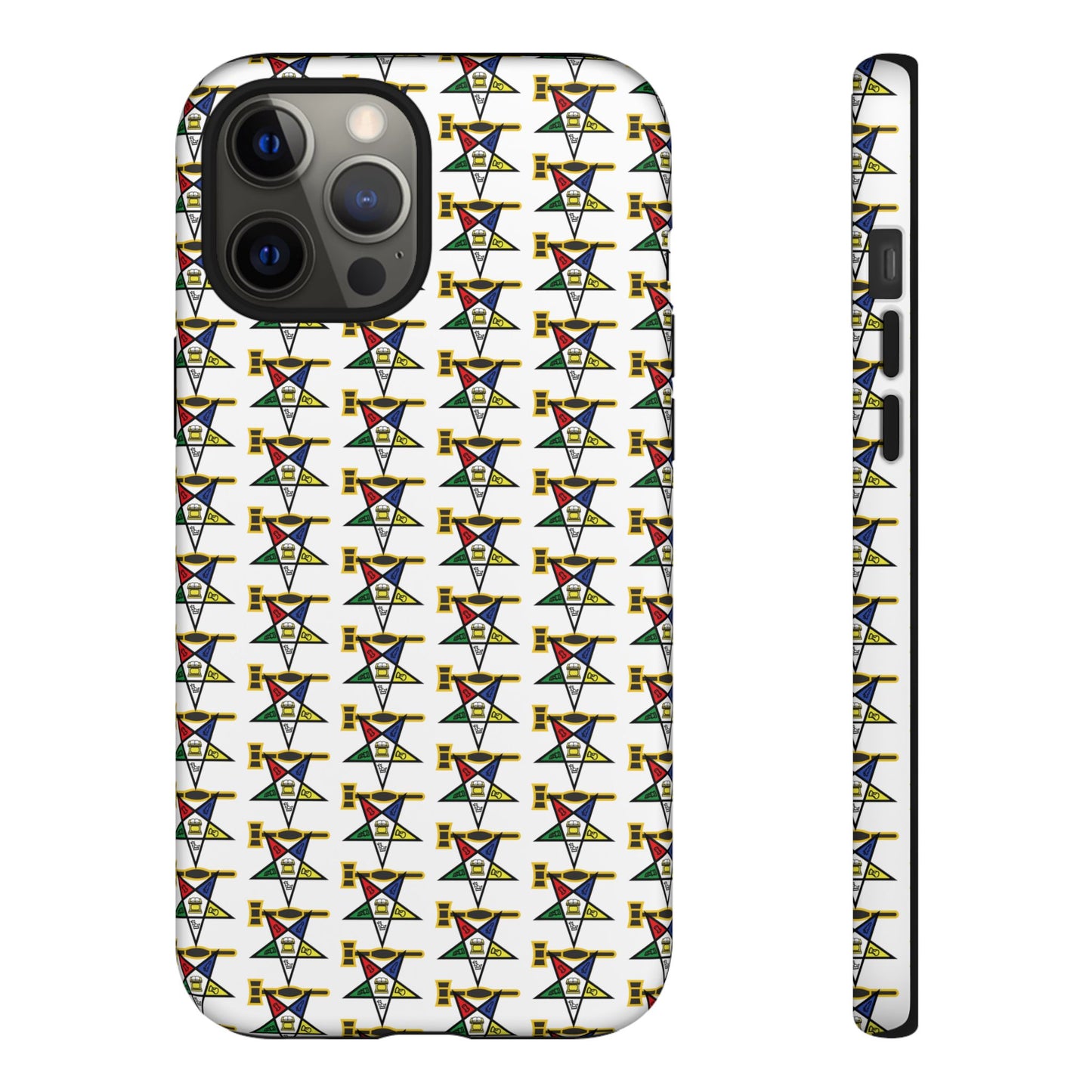 Tough Cases iPhone Case, Colorful Geometric Phone Cover, Unique Gift for Tech Lovers, Durable Phone Accessories, Trendy Phone Protector