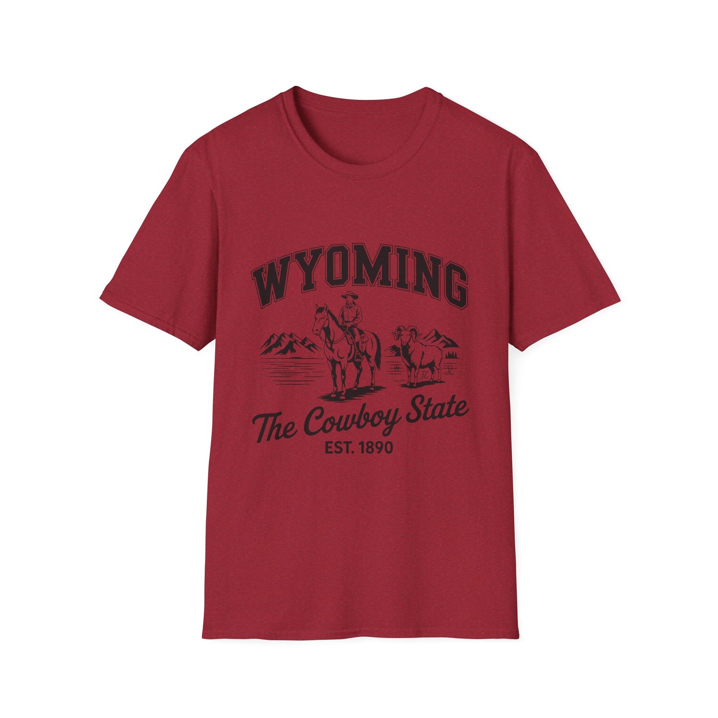 Wyoming Cowboy State T-Shirt | Vintage Western Tee, Gift for Cowboys, Travel Souvenir, Casual Outfit, Americana Style