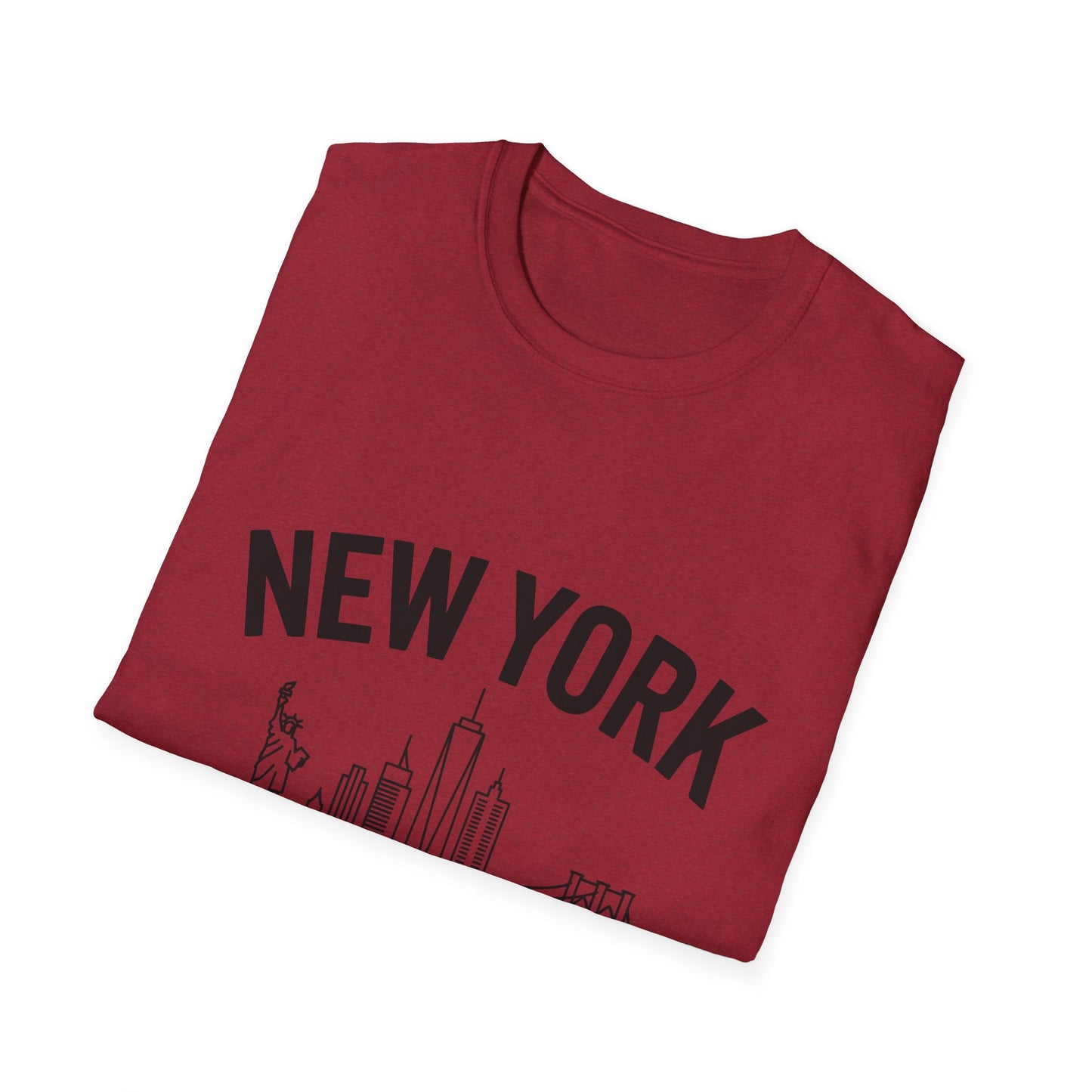 New York Skyline Unisex T-Shirt, NYC Shirt, Empire State Tee, Travel Souvenir, Urban Apparel