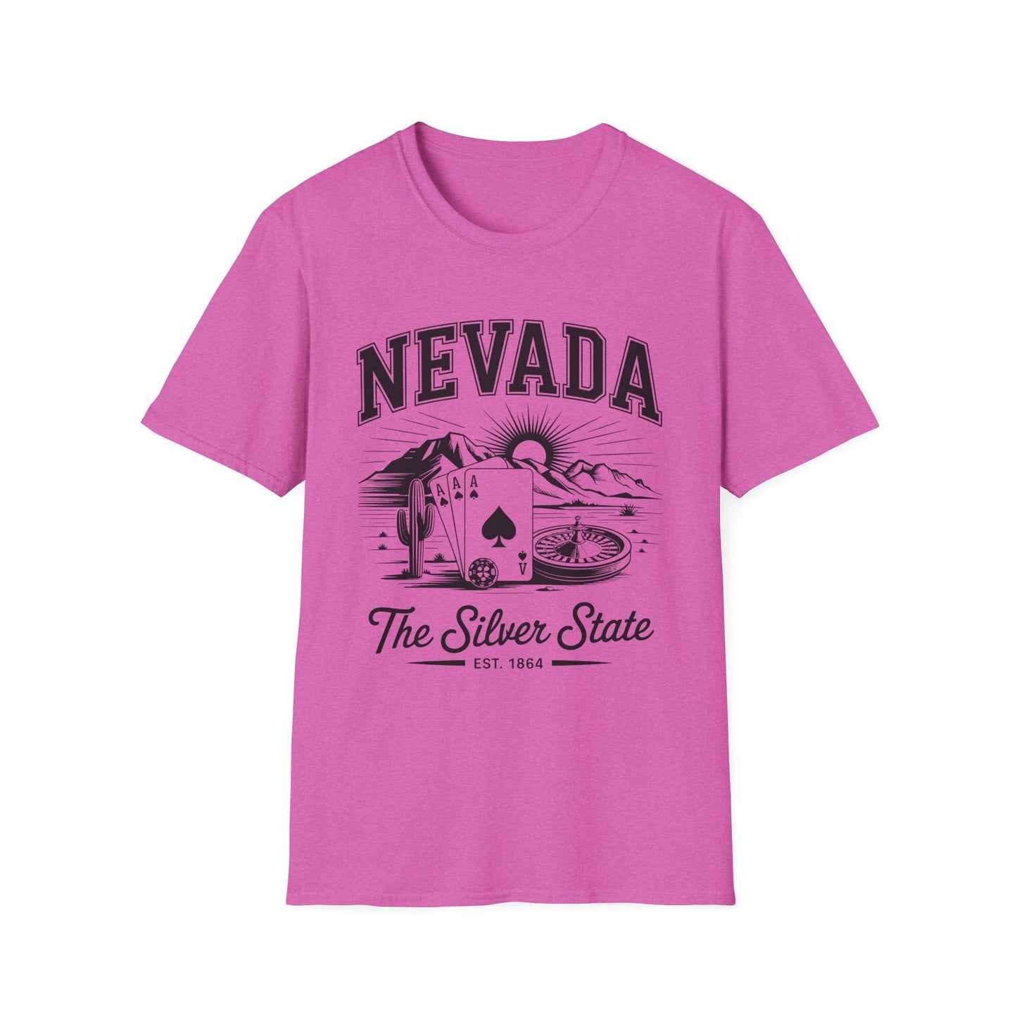 Nevada Vintage Graphic T-Shirt, Unisex Cool Tee, Casual Wear, Travel Souvenir, Gift for Nevada Lovers, Summer Style