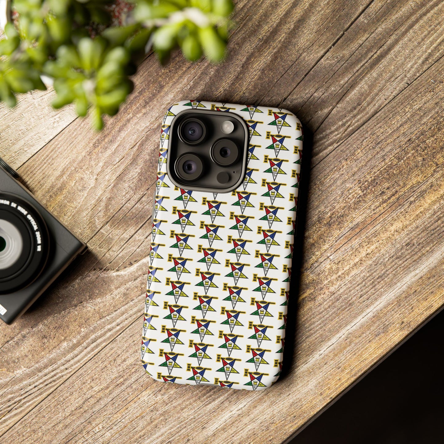 Tough Cases iPhone Case, Colorful Geometric Phone Cover, Unique Gift for Tech Lovers, Durable Phone Accessories, Trendy Phone Protector