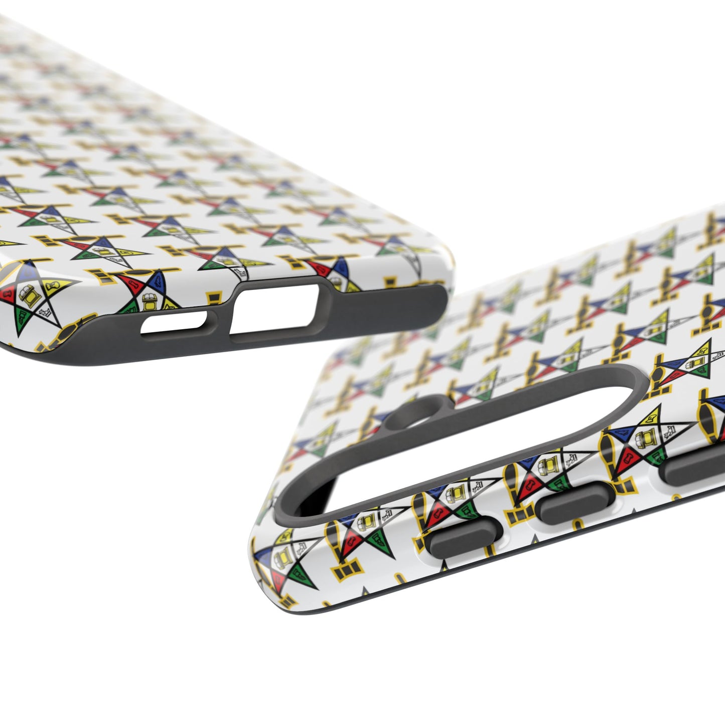 Tough Cases iPhone Case, Colorful Geometric Phone Cover, Unique Gift for Tech Lovers, Durable Phone Accessories, Trendy Phone Protector