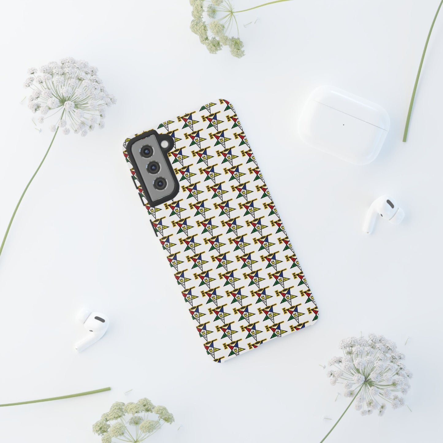 Tough Cases iPhone Case, Colorful Geometric Phone Cover, Unique Gift for Tech Lovers, Durable Phone Accessories, Trendy Phone Protector