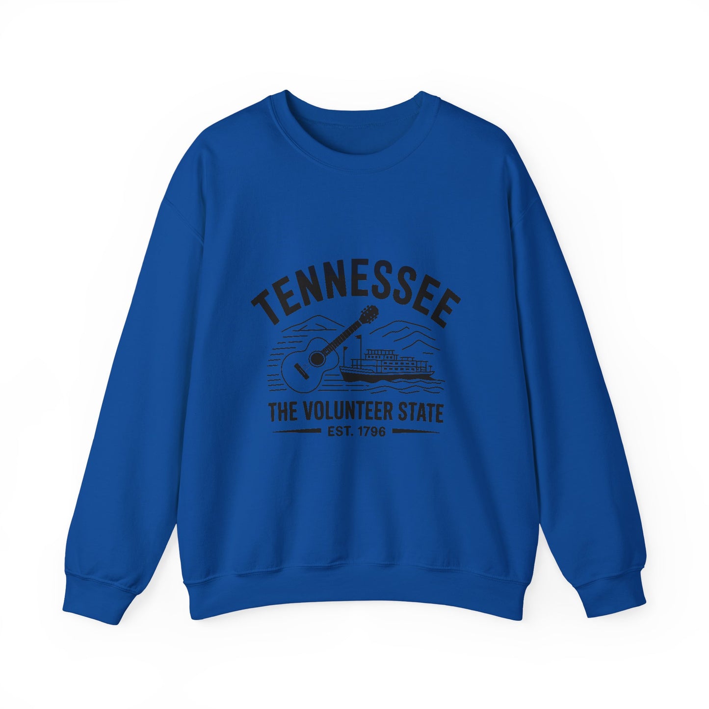 Tennessee Themed Crewneck Sweatshirt, Casual Wear, Music Lover Gift, Southern Pride Fashion, Cozy Unisex Clothing