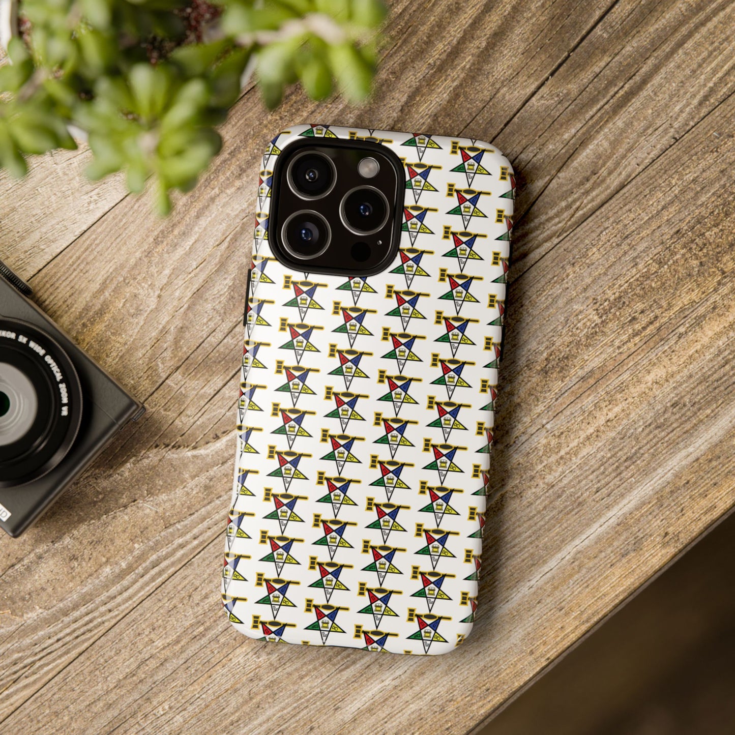 Tough Cases iPhone Case, Colorful Geometric Phone Cover, Unique Gift for Tech Lovers, Durable Phone Accessories, Trendy Phone Protector