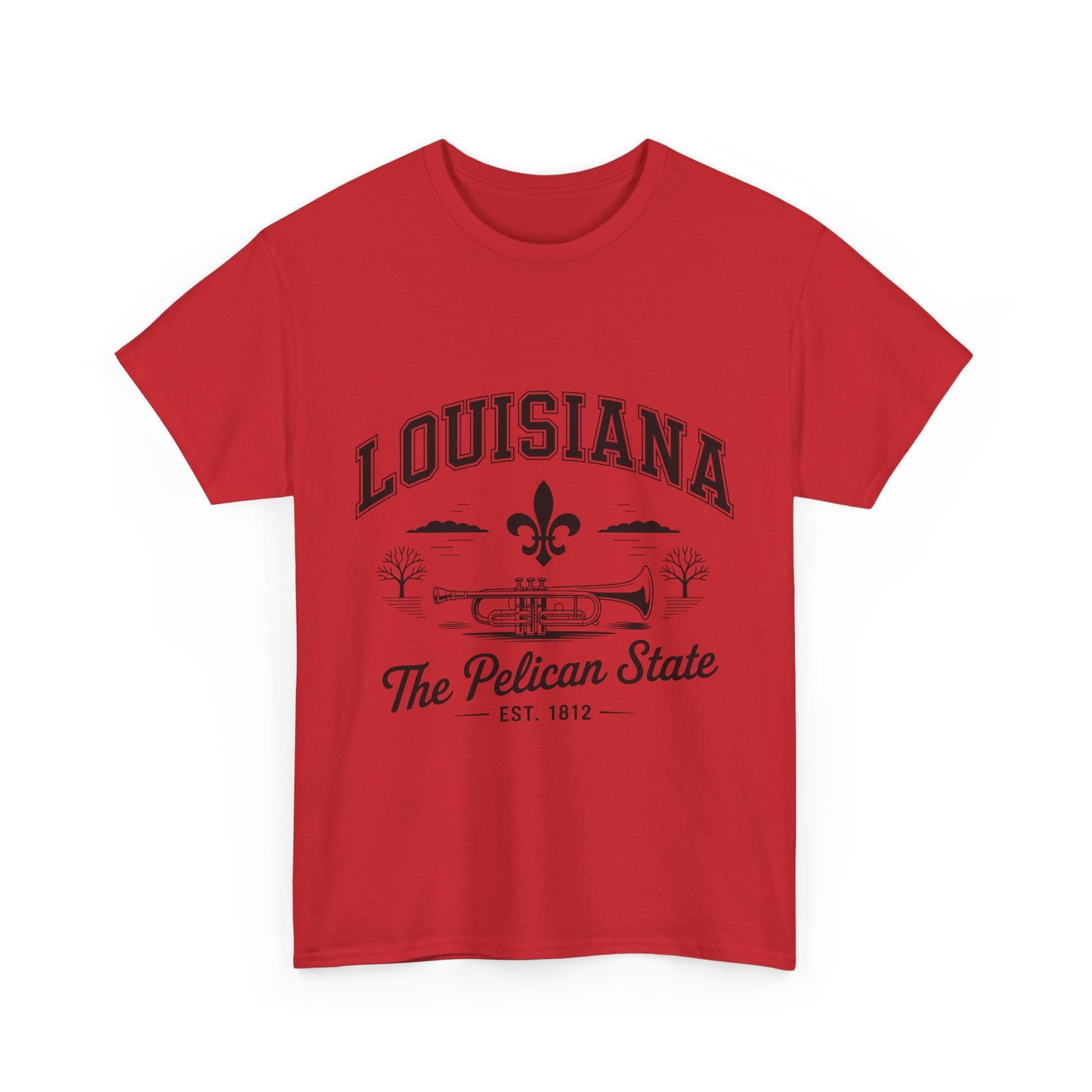 Louisiana State Pride Tee, Unisex Heavy Cotton T-Shirt, Perfect for Souvenir, Gift, Louisiana Lover, Home State Shirt