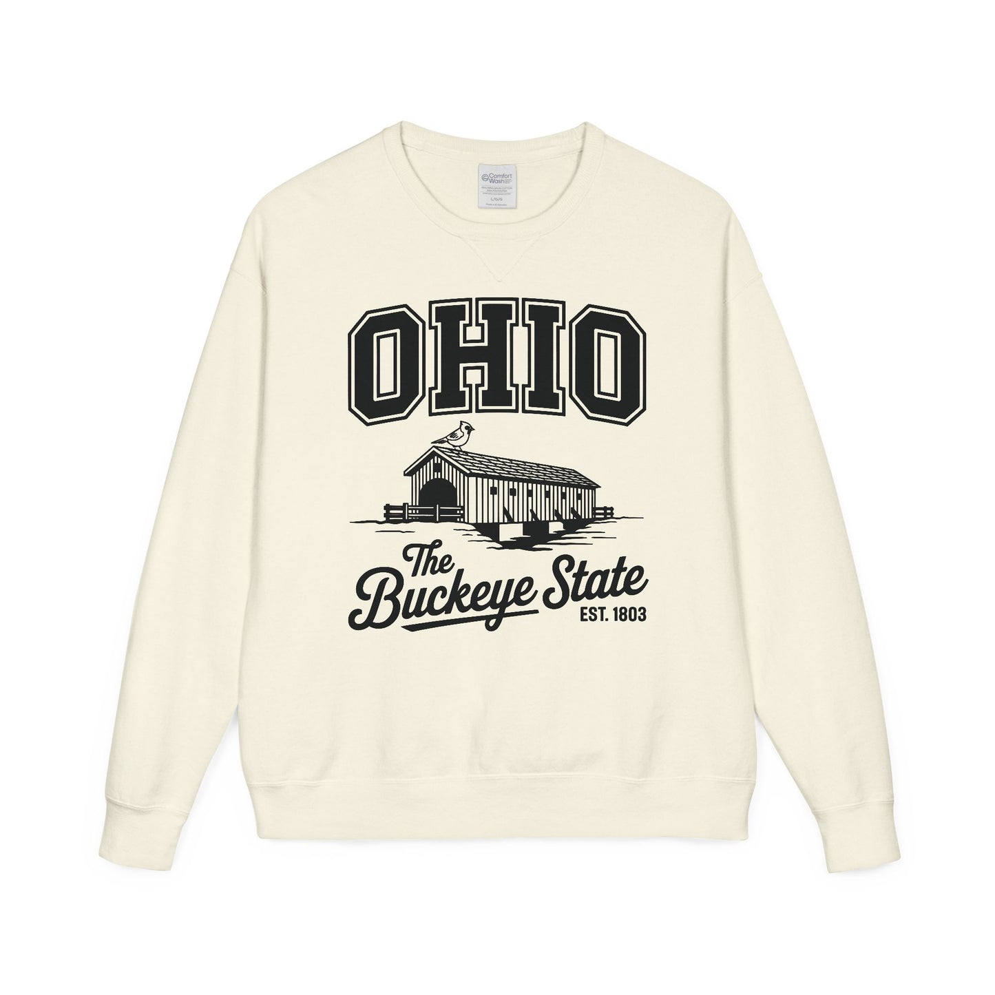 Ohio Buckeye State Vintage Sweatshirt, Unisex Crewneck for Casual Wear, Perfect Gift for Ohio Lovers, Ohio State Pride, Cozy Fall Apparel