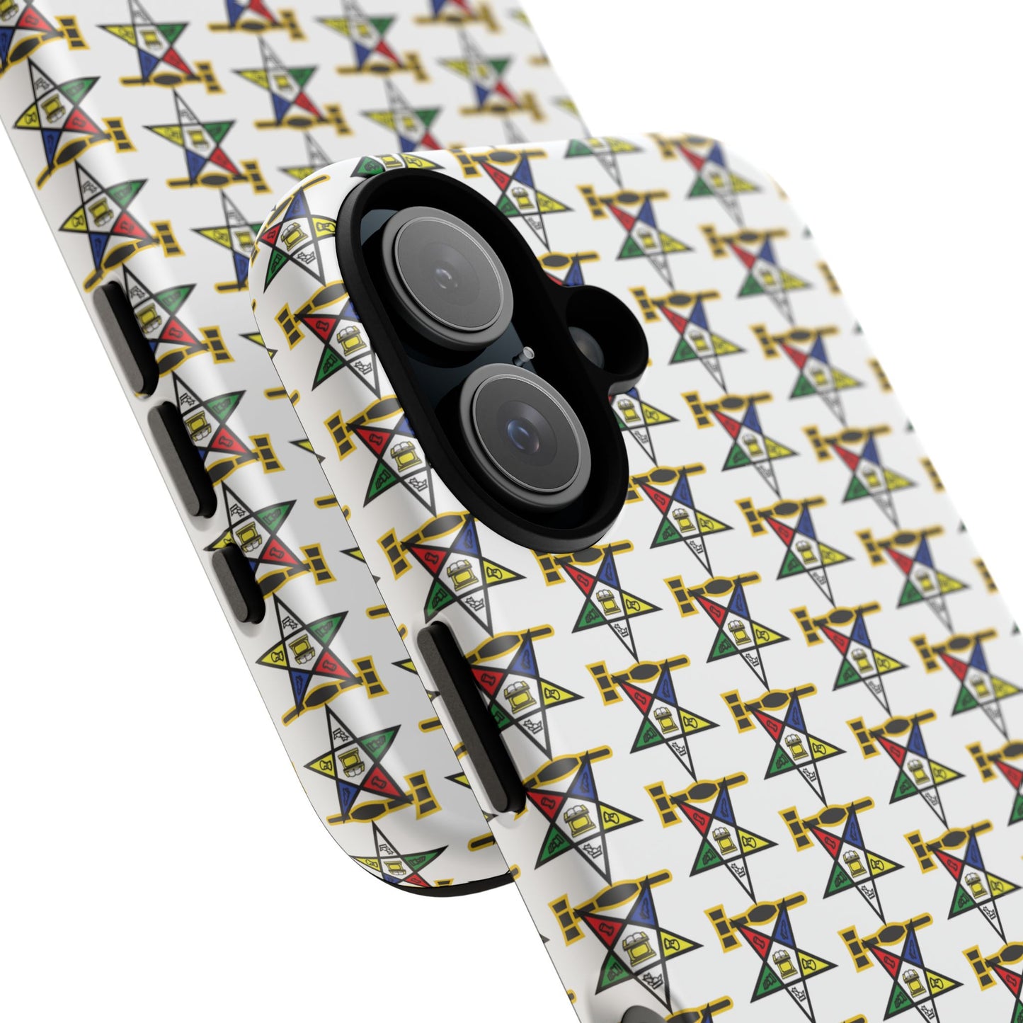 Tough Cases iPhone Case, Colorful Geometric Phone Cover, Unique Gift for Tech Lovers, Durable Phone Accessories, Trendy Phone Protector
