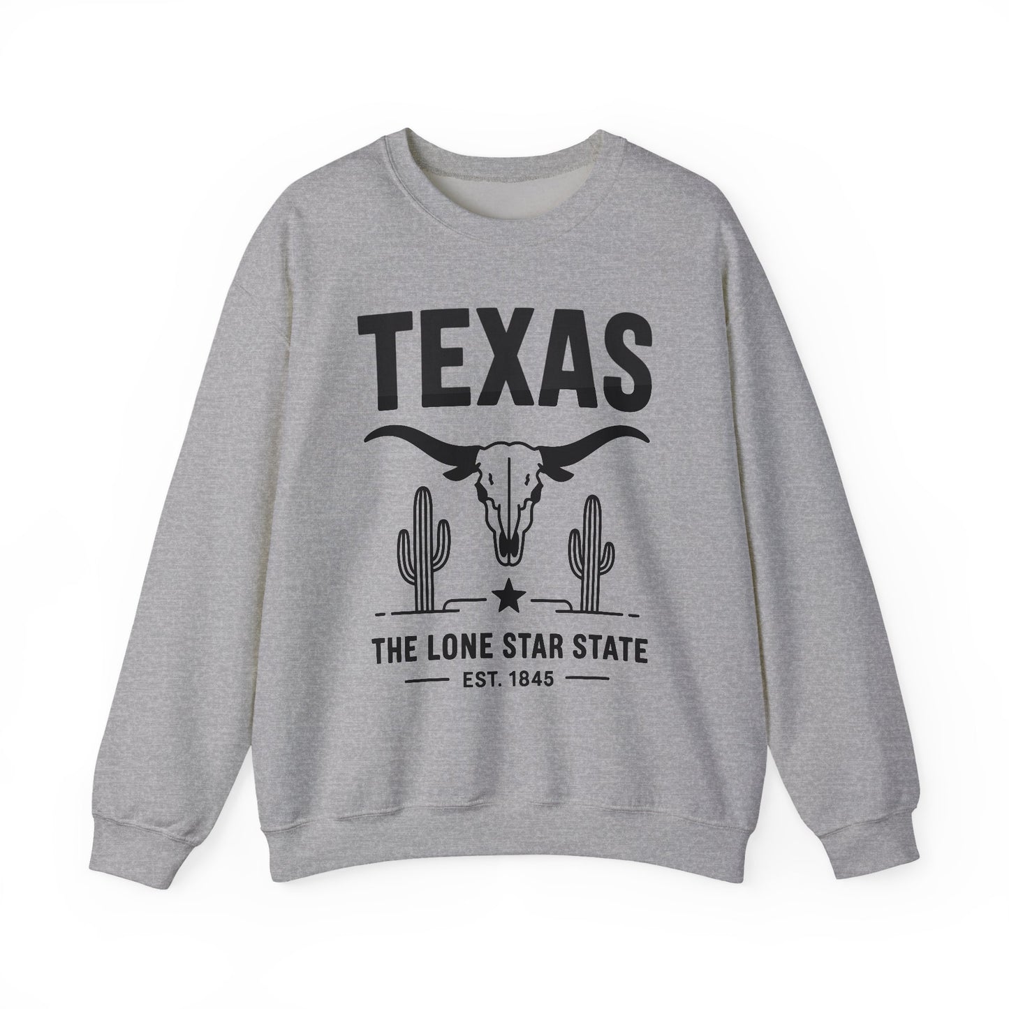 Texas Pride Crewneck Sweatshirt - Unisex Heavy Blend, Comfortable Vintage Style, Great for Casual Wear, Travel, Gifts