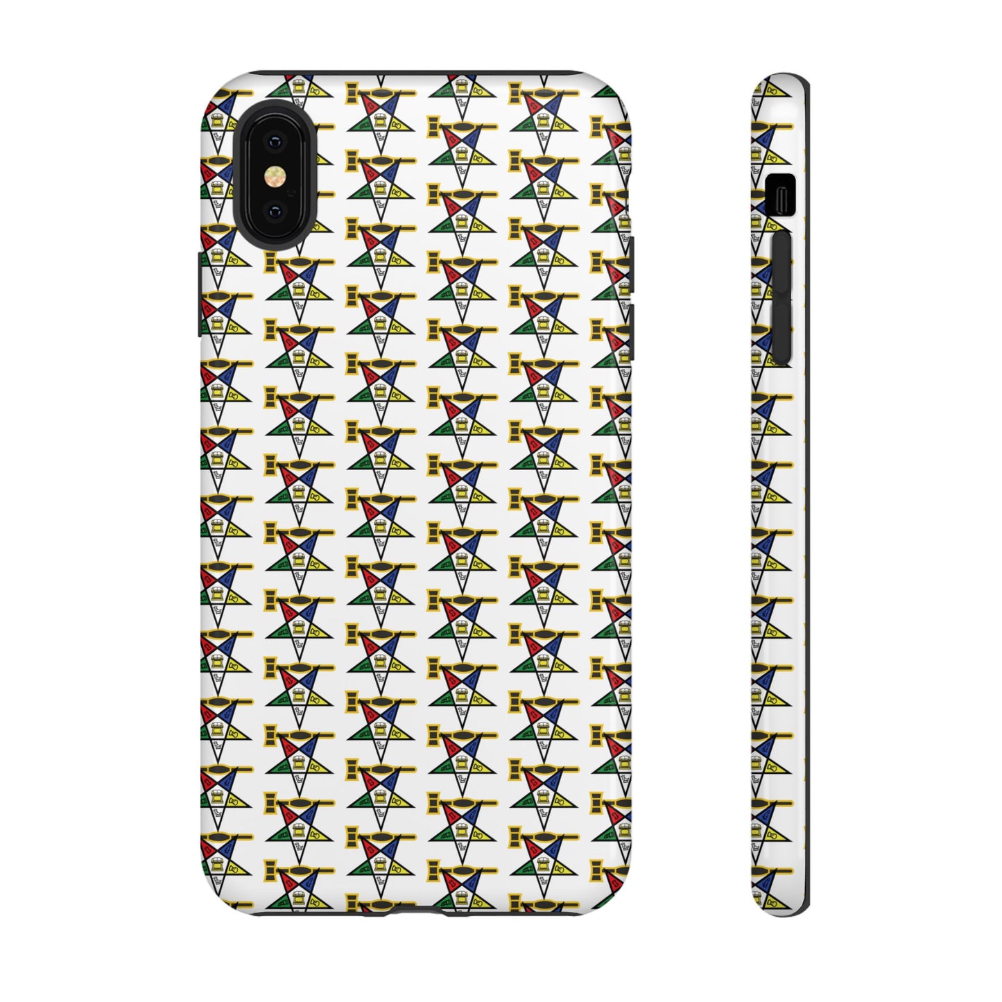 Tough Cases iPhone Case, Colorful Geometric Phone Cover, Unique Gift for Tech Lovers, Durable Phone Accessories, Trendy Phone Protector
