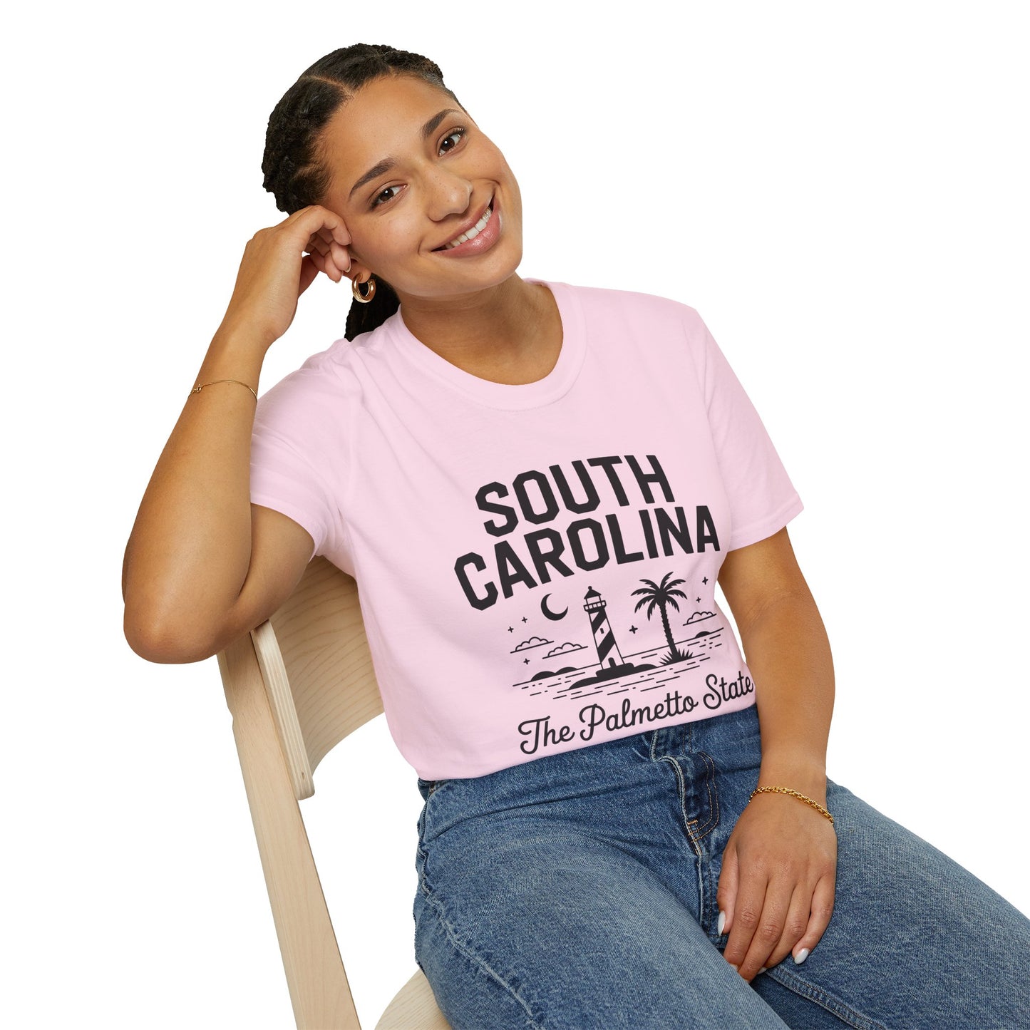 South Carolina Graphic T-Shirt, Casual Wear, Beach Vibes, State Pride Apparel, Travel Souvenir, Gift for Southerners