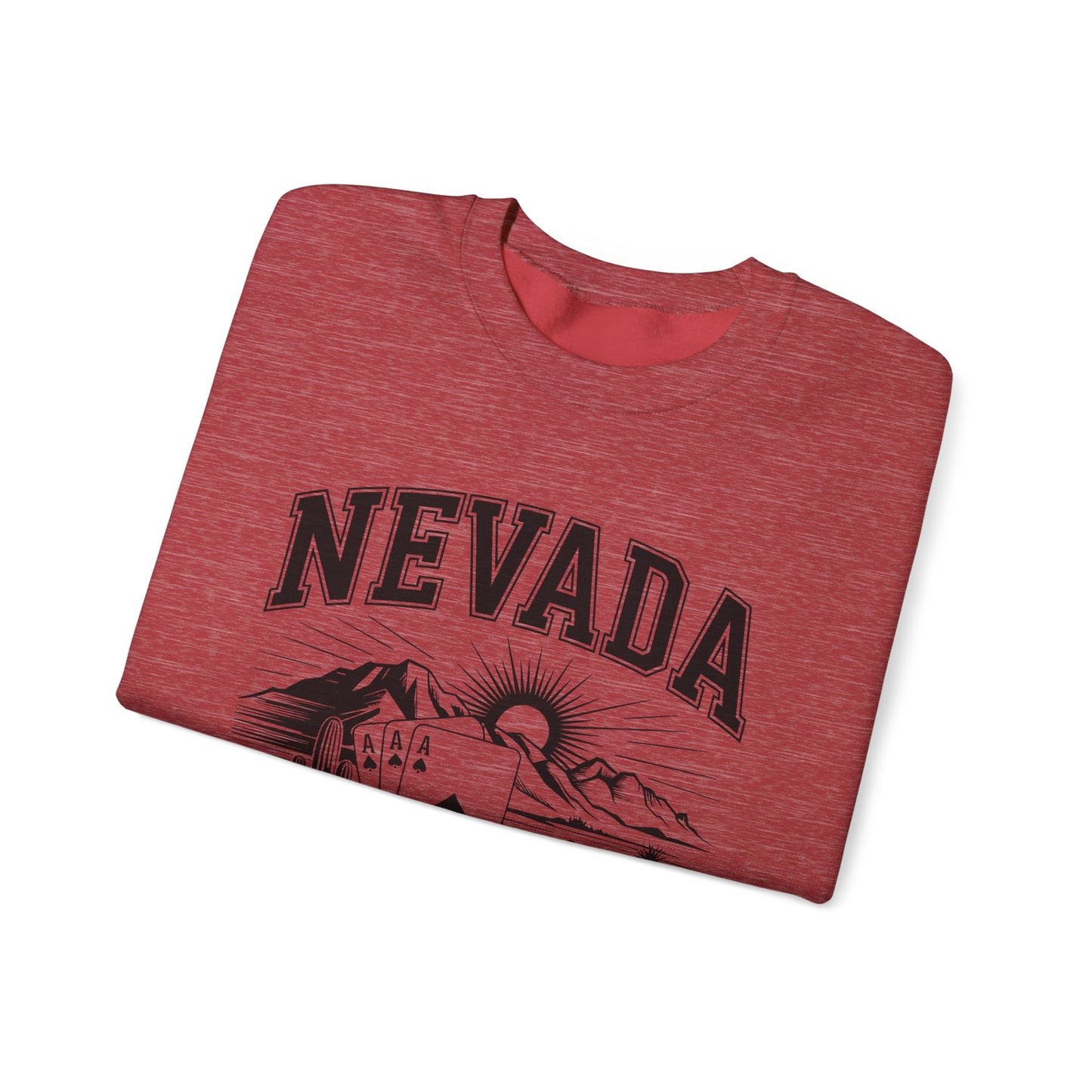 Nevada Graphic Crewneck Sweatshirt, Vintage Style Apparel, Unisex Sweater, Nevada Souvenir, Perfect for Travelers, Gift for Him/Her