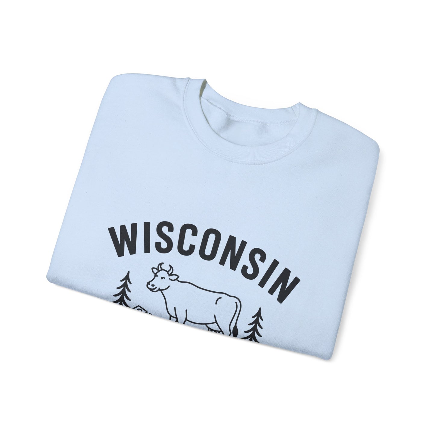 Wisconsin Badger State Sweatshirt, Unisex Crewneck, Cozy Gift for State Pride, Travel Souvenir, Homewear
