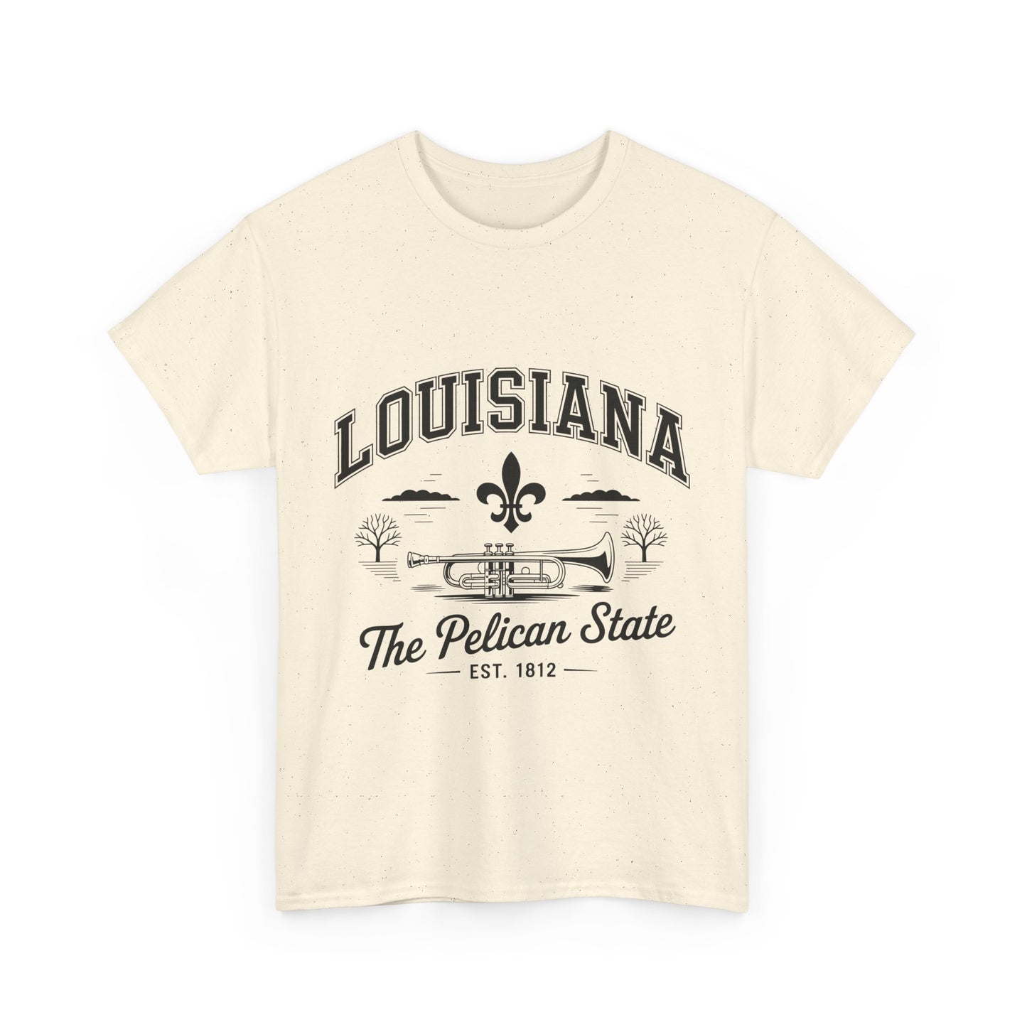 Louisiana State Pride Tee, Unisex Heavy Cotton T-Shirt, Perfect for Souvenir, Gift, Louisiana Lover, Home State Shirt
