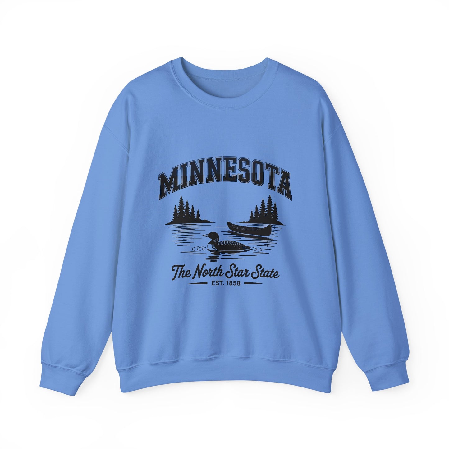 Minnesota Vintage Crewneck Sweatshirt, Cozy Sweatshirt, Gift for Travelers, Lake Life Apparel, Unisex Pullover