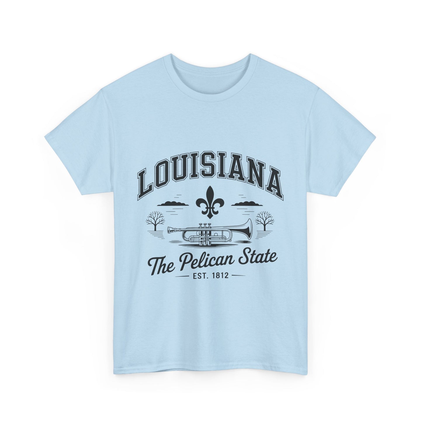 Louisiana State Pride Tee, Unisex Heavy Cotton T-Shirt, Perfect for Souvenir, Gift, Louisiana Lover, Home State Shirt