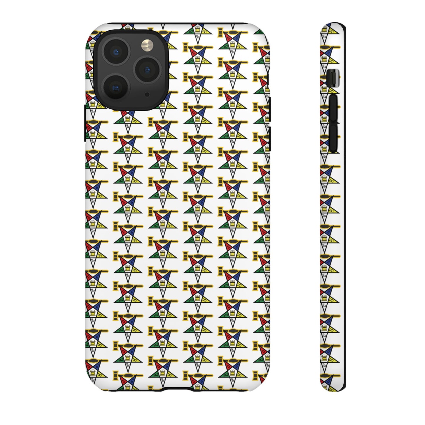 Tough Cases iPhone Case, Colorful Geometric Phone Cover, Unique Gift for Tech Lovers, Durable Phone Accessories, Trendy Phone Protector