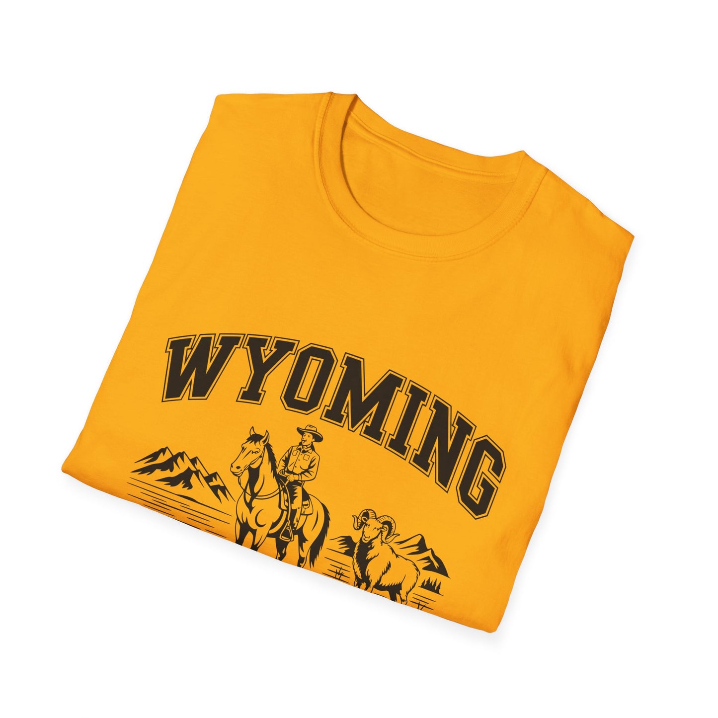 Wyoming Cowboy State T-Shirt | Vintage Western Tee, Gift for Cowboys, Travel Souvenir, Casual Outfit, Americana Style