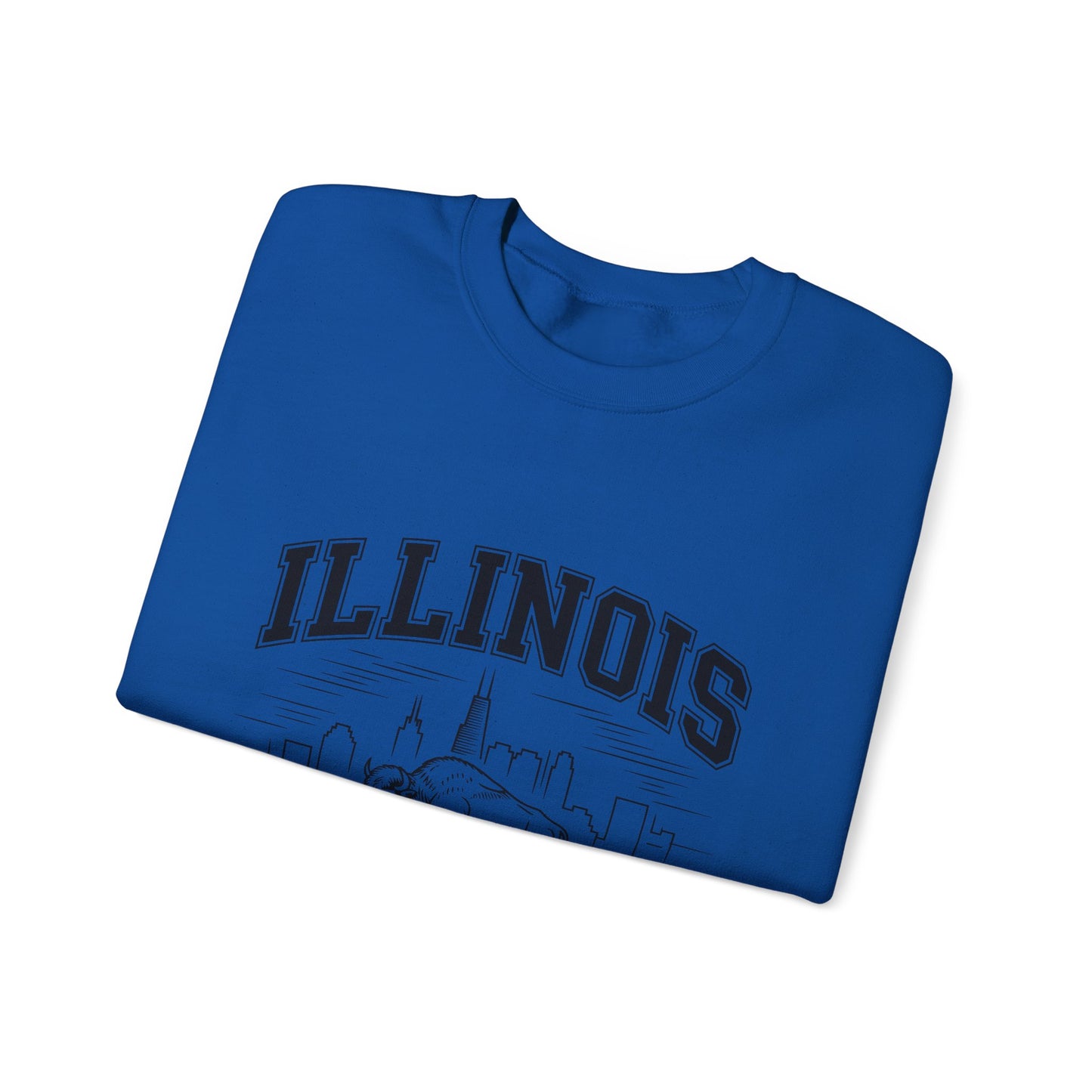 Illinois Crewneck Sweatshirt, Cozy Unisex Apparel, Prairie State Fashion, Gift for Illinois Lovers, Casual Everyday Wear