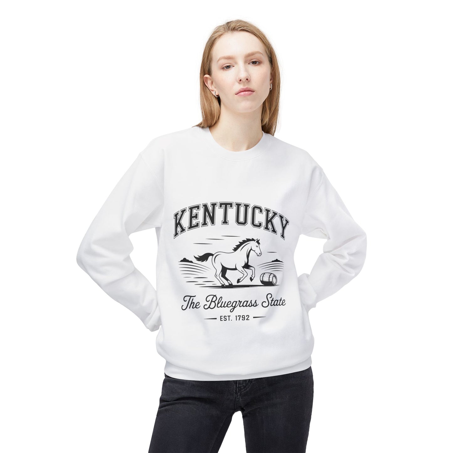Kentucky Vintage Fleece Sweatshirt, Cozy Crewneck for Fans, Perfect for Gifts, Warm Fall Layer, Kentucky Pride Apparel