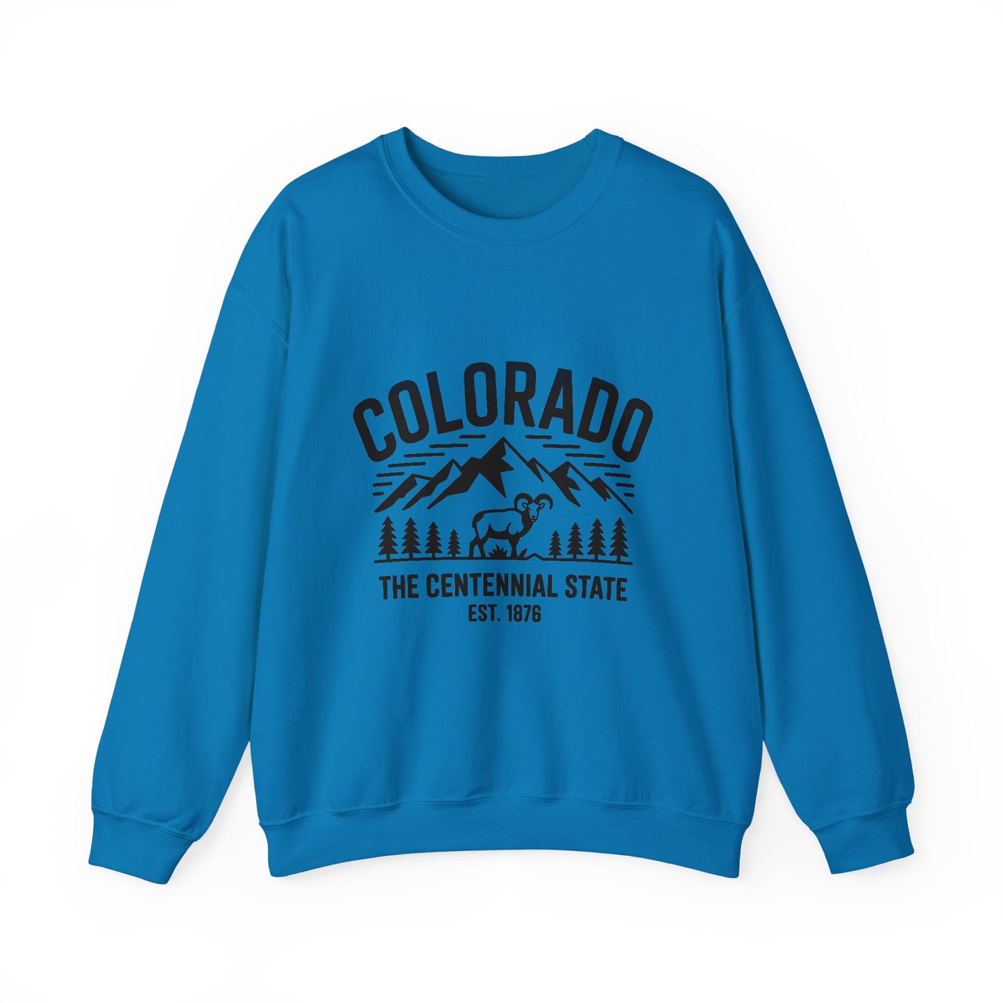 Colorado Adventure Crewneck Sweatshirt - Cozy State Pride Apparel for Outdoor Lovers, Gifts for Tourists & Nature Enthusiasts