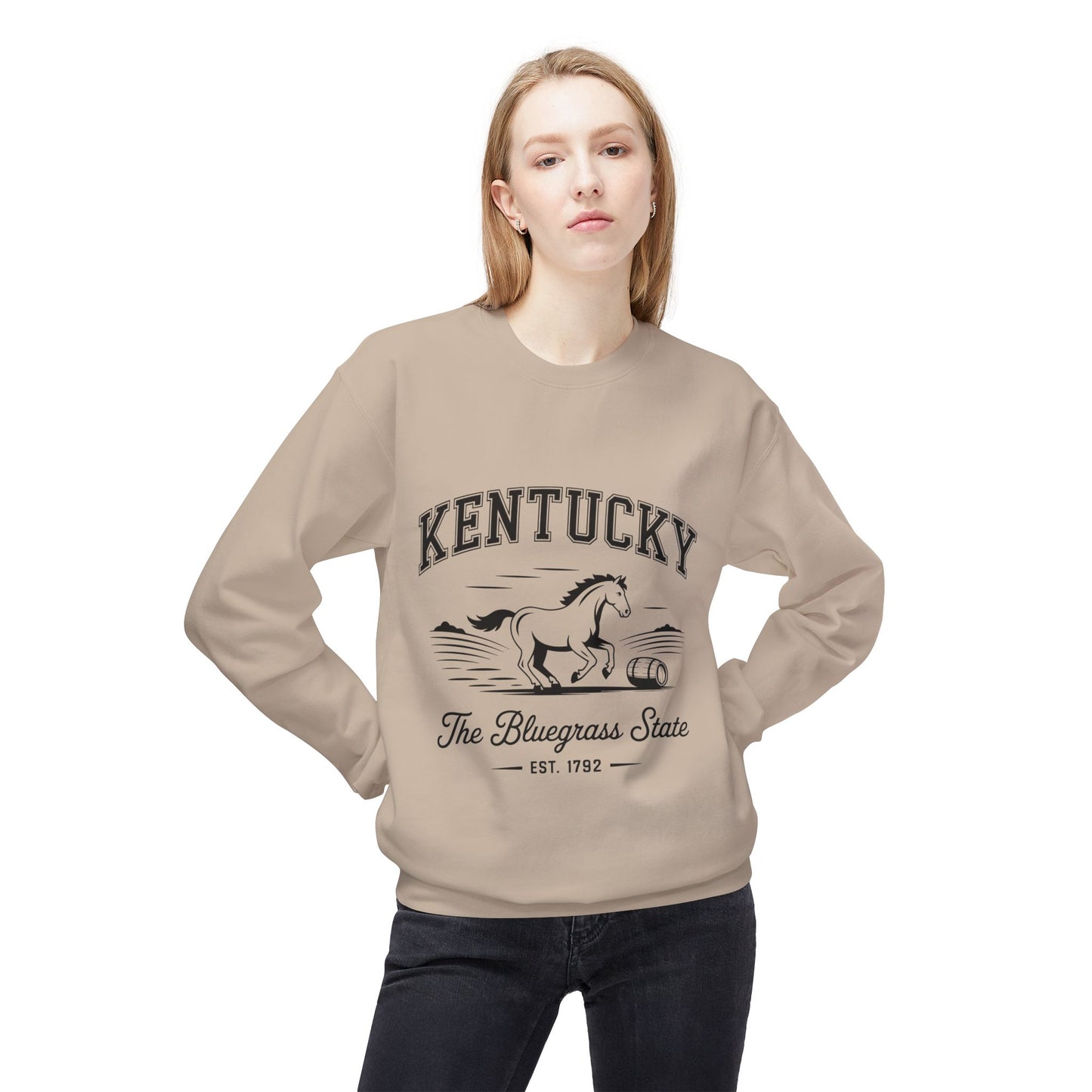 Kentucky Vintage Fleece Sweatshirt, Cozy Crewneck for Fans, Perfect for Gifts, Warm Fall Layer, Kentucky Pride Apparel