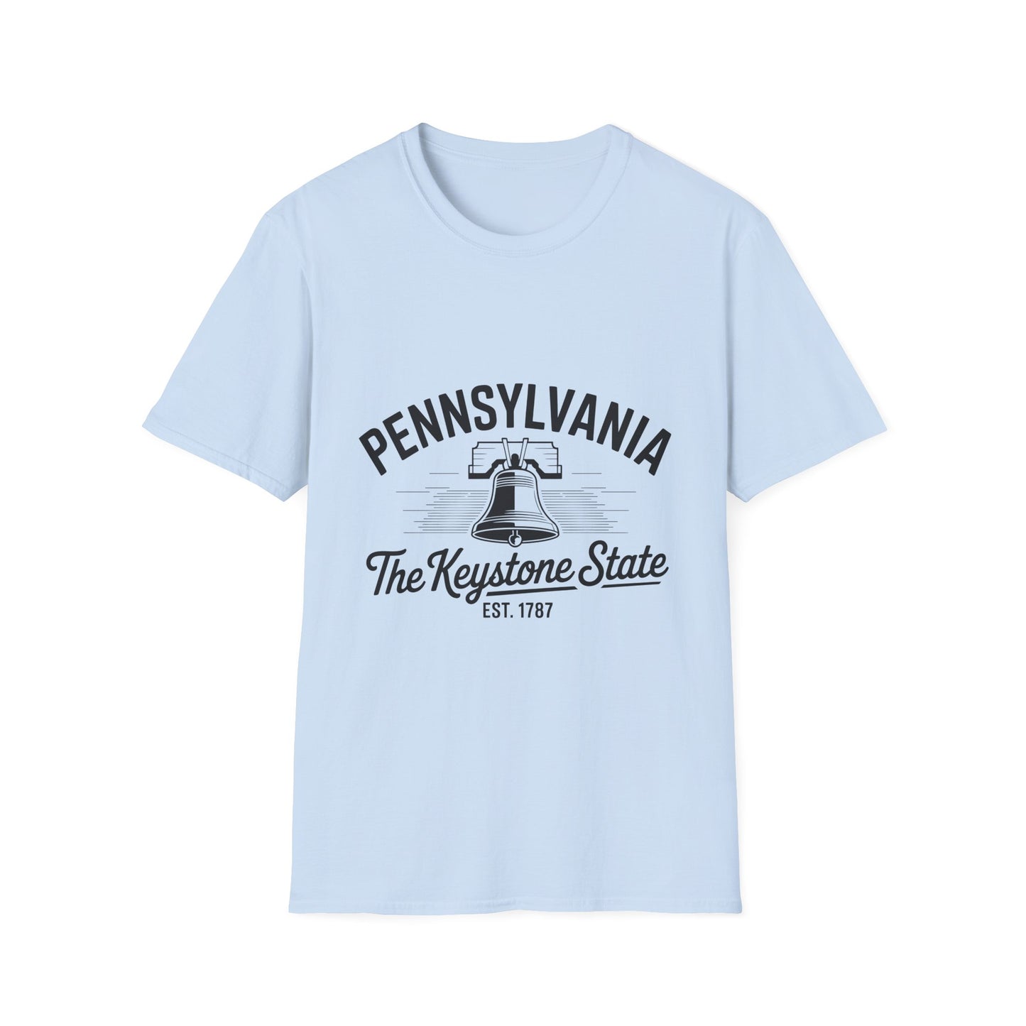Pennsylvania Keystone State T-Shirt, Unisex Tee, Travel Souvenir, State Pride, Gift for Pennsylvanians, Casual Wear, Summer Fashion