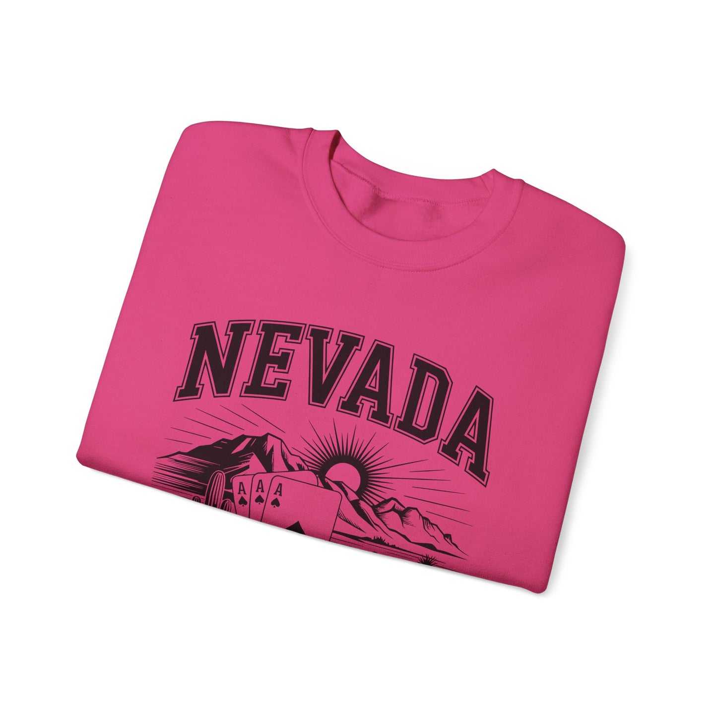 Nevada Graphic Crewneck Sweatshirt, Vintage Style Apparel, Unisex Sweater, Nevada Souvenir, Perfect for Travelers, Gift for Him/Her