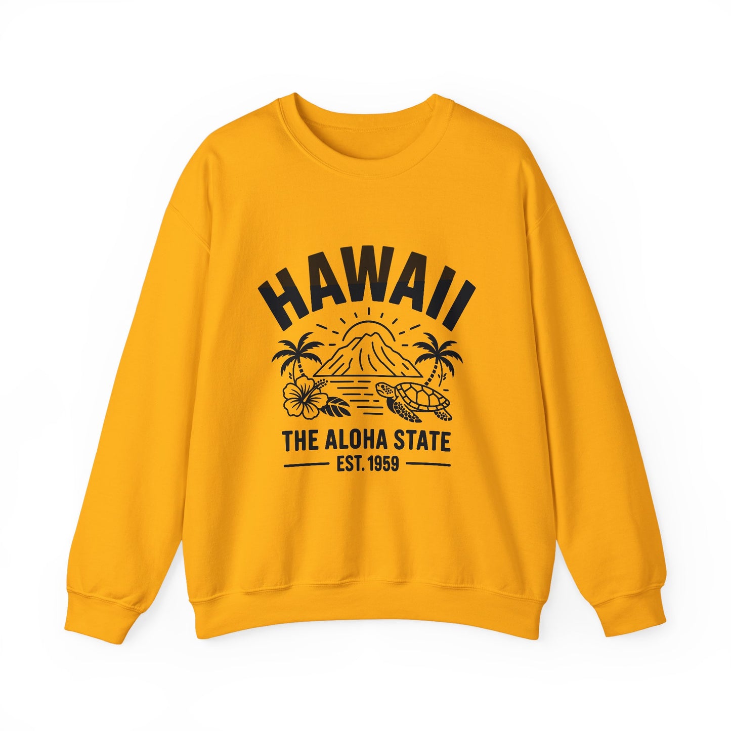 Hawaii Aloha Crewneck Sweatshirt, Beach Vibes, Vacation Apparel, Casual Style, Gift for Travelers, Summer Fashion, Cozy Wear