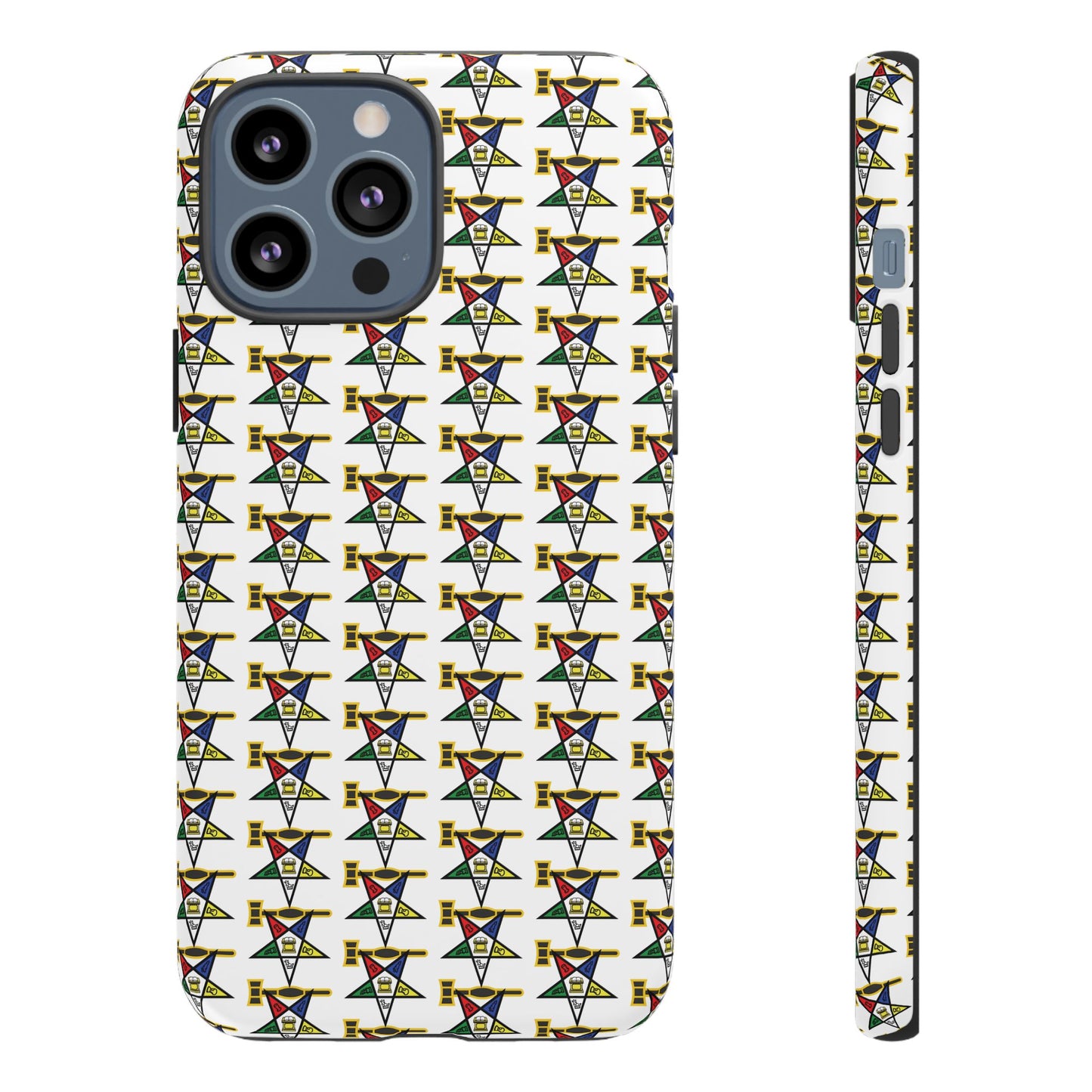 Tough Cases iPhone Case, Colorful Geometric Phone Cover, Unique Gift for Tech Lovers, Durable Phone Accessories, Trendy Phone Protector