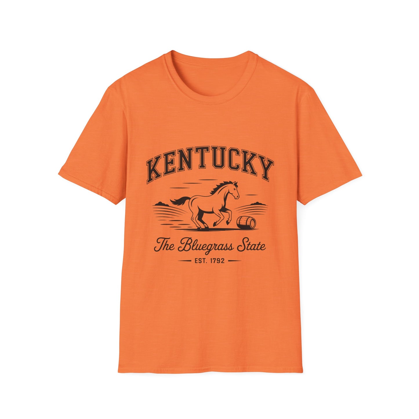 Kentucky Bluegrass State Unisex Softstyle T-Shirt, Casual Tee, Souvenir Apparel, Gift for Travelers, Vintage Graphic Tee